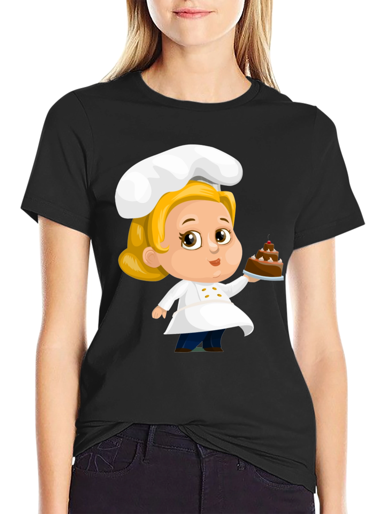 Chef Cartoon Graphic T-Shirt