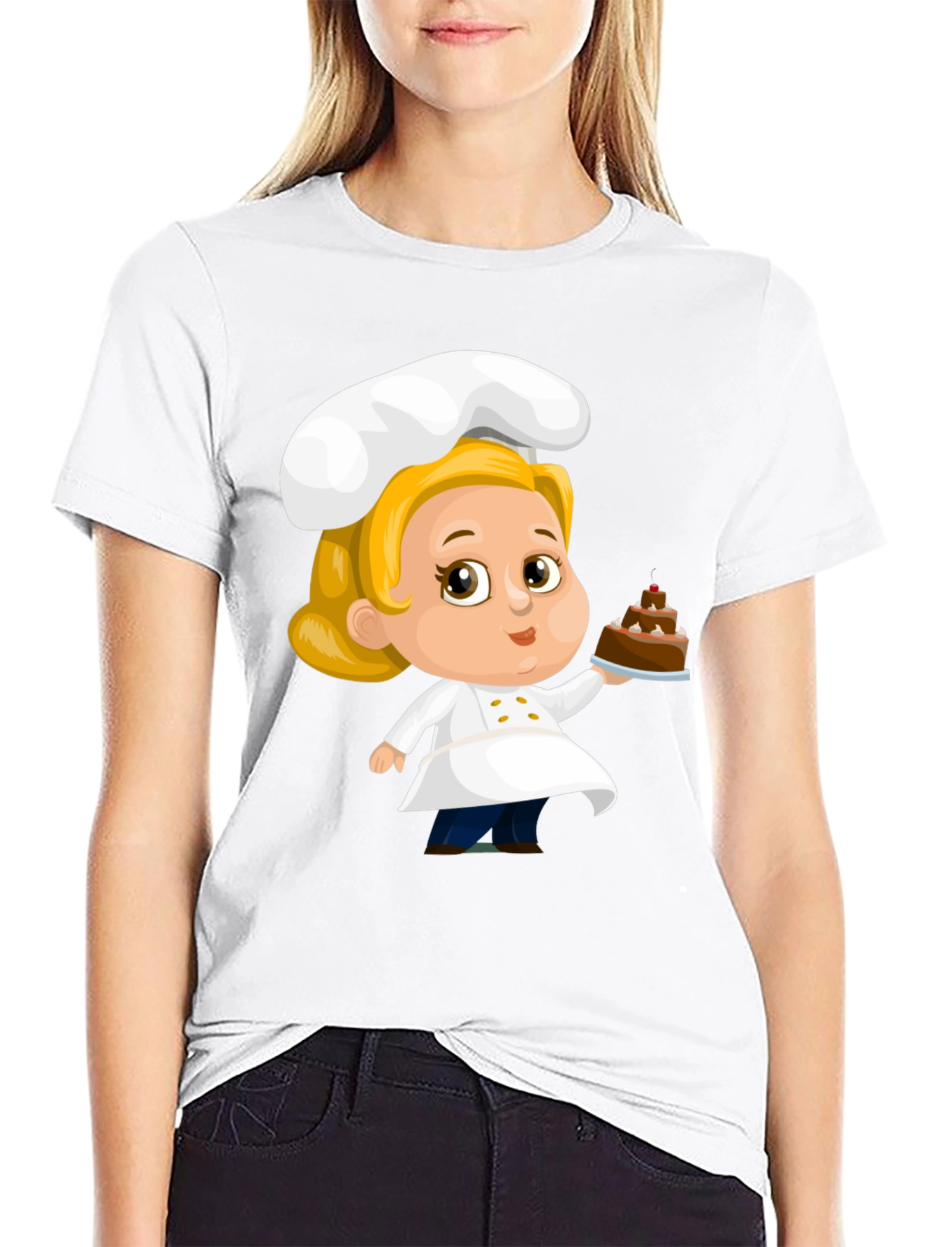 Chef Cartoon Graphic T-Shirt