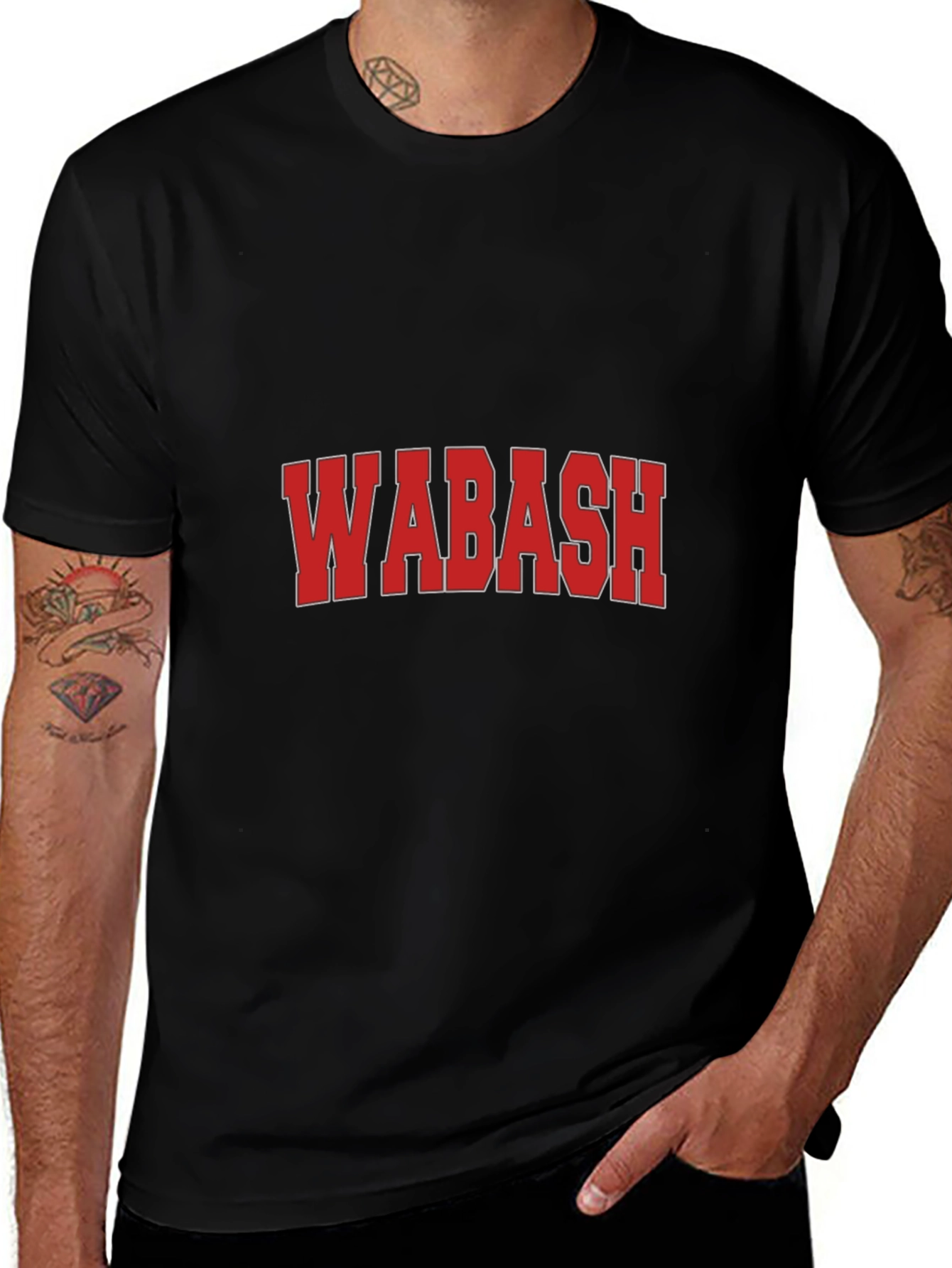 Wabash Graphic T-Shirt - Classic College Style