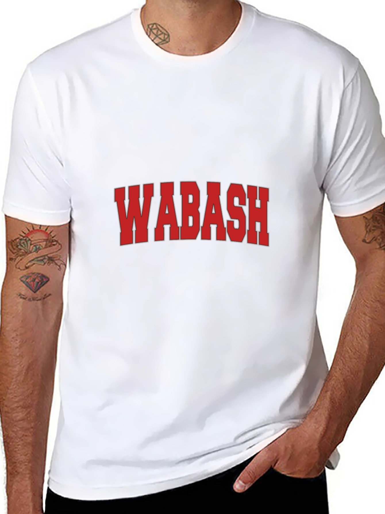 Wabash Graphic T-Shirt - Classic College Style
