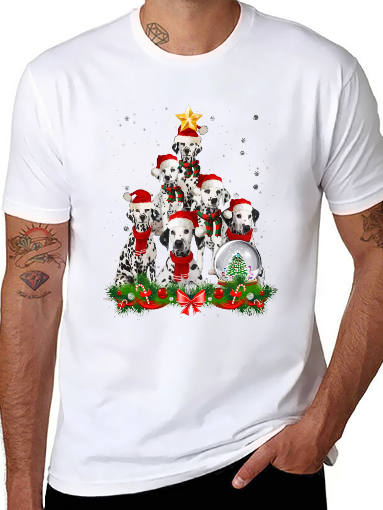 Dalmatian Christmas Tree T-Shirt