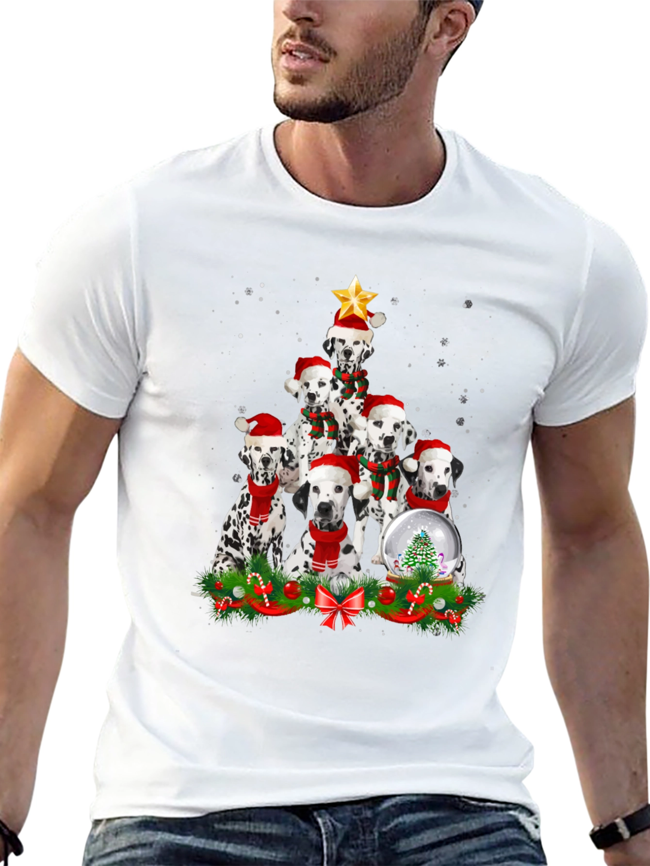 Dalmatian Christmas Tree T-Shirt
