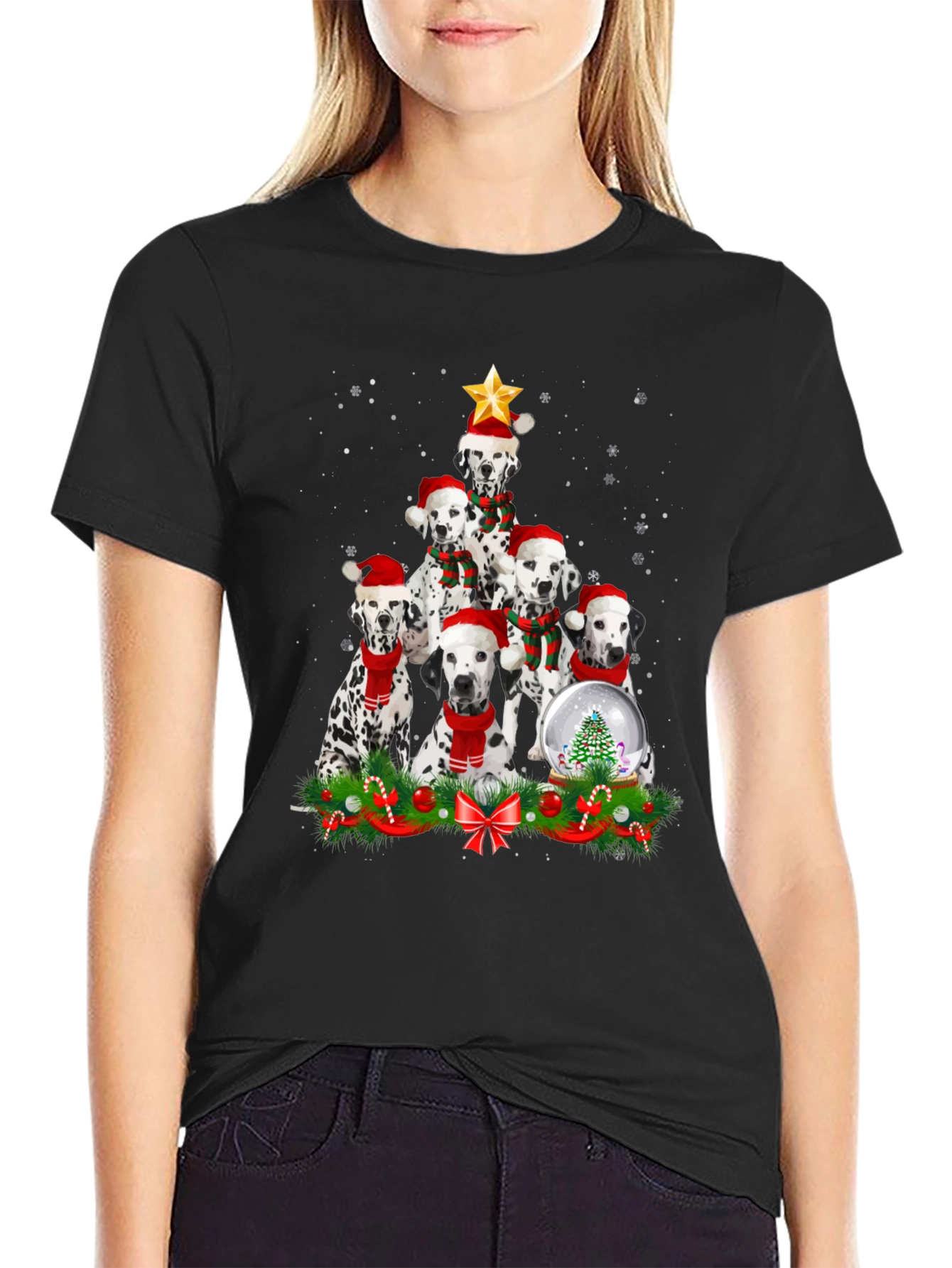 Dalmatian Christmas Tree T-Shirt