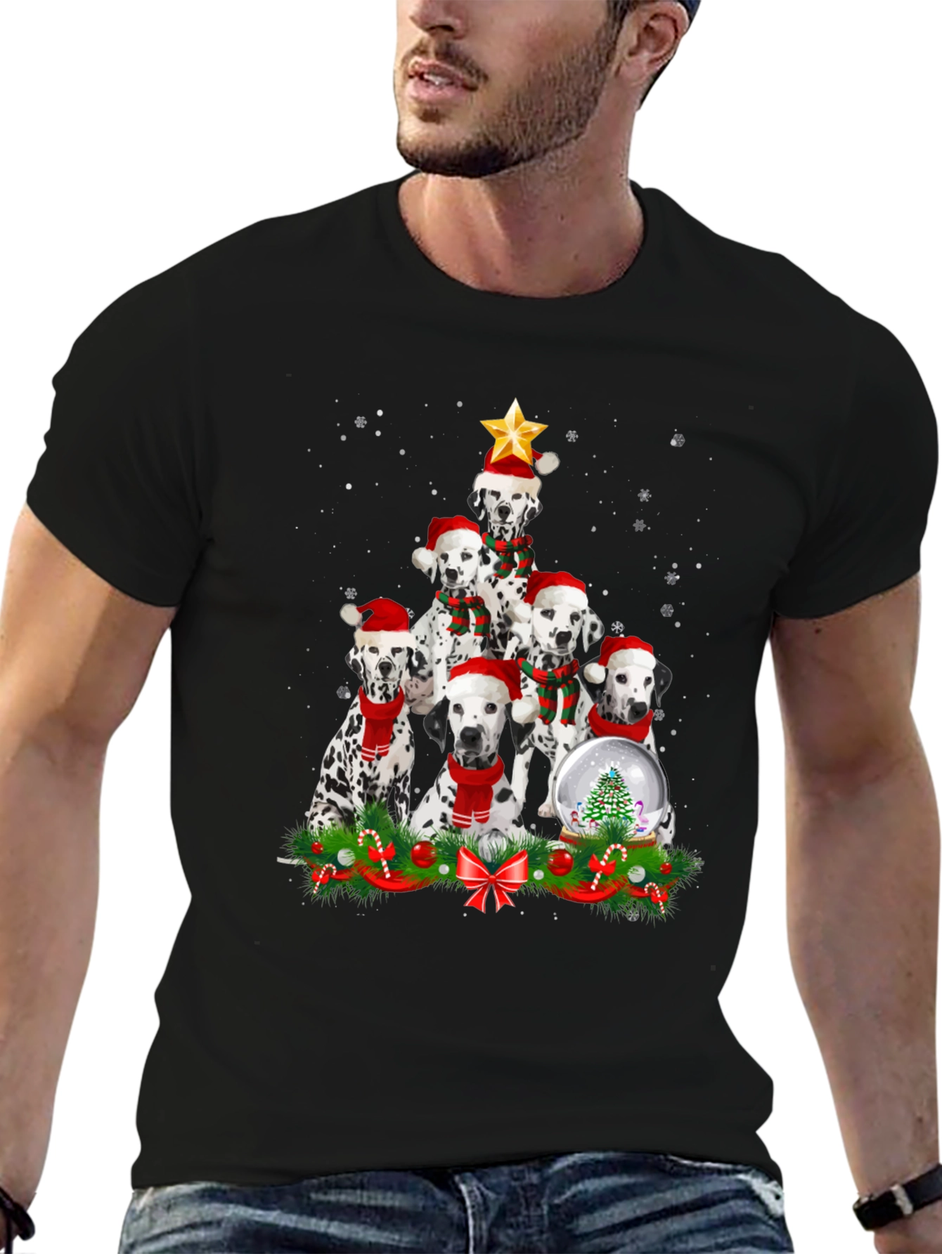 Dalmatian Christmas Tree T-Shirt