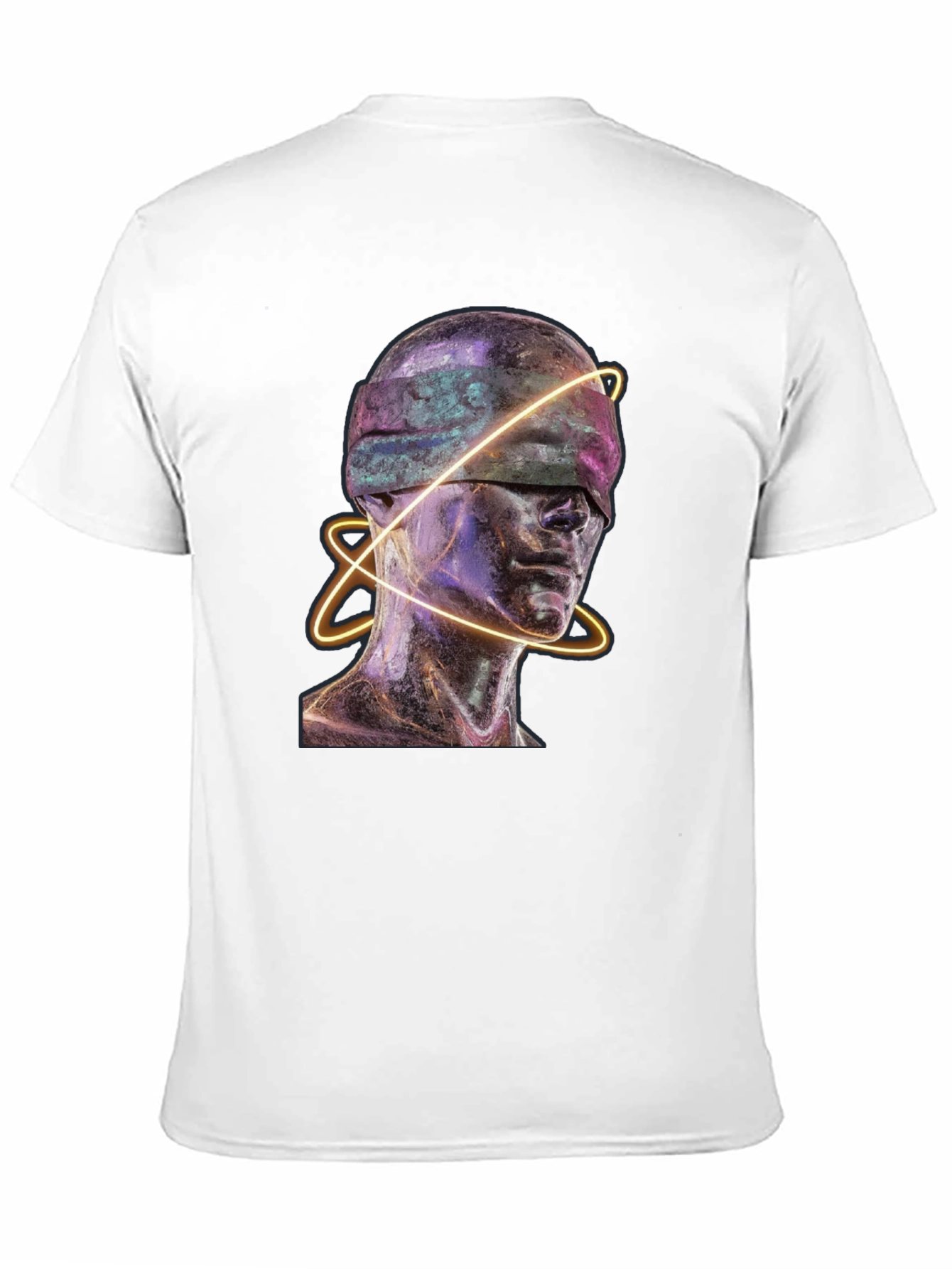 Abstract Blindfolded Head Graphic Tee