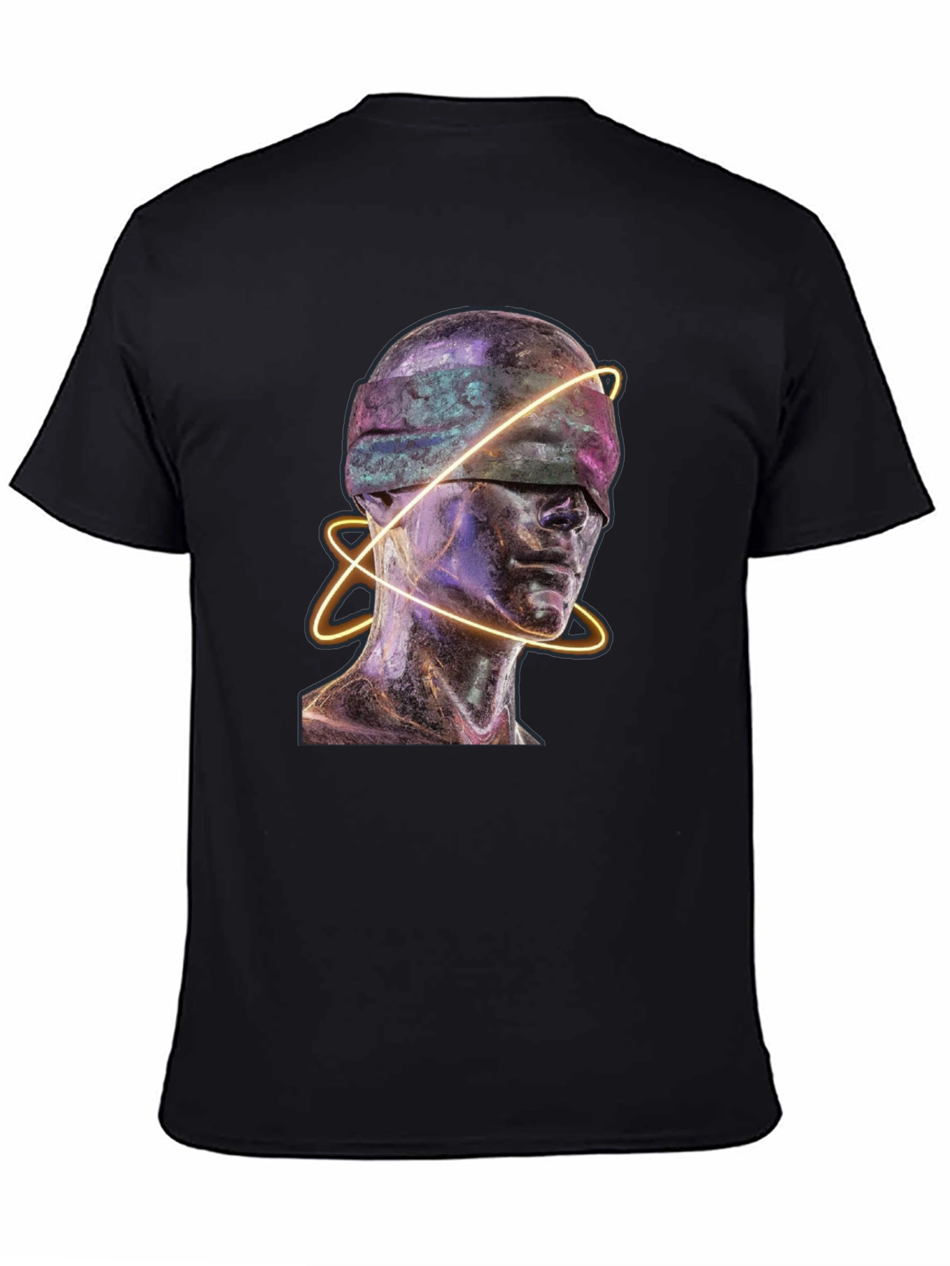 Abstract Blindfolded Head Graphic Tee