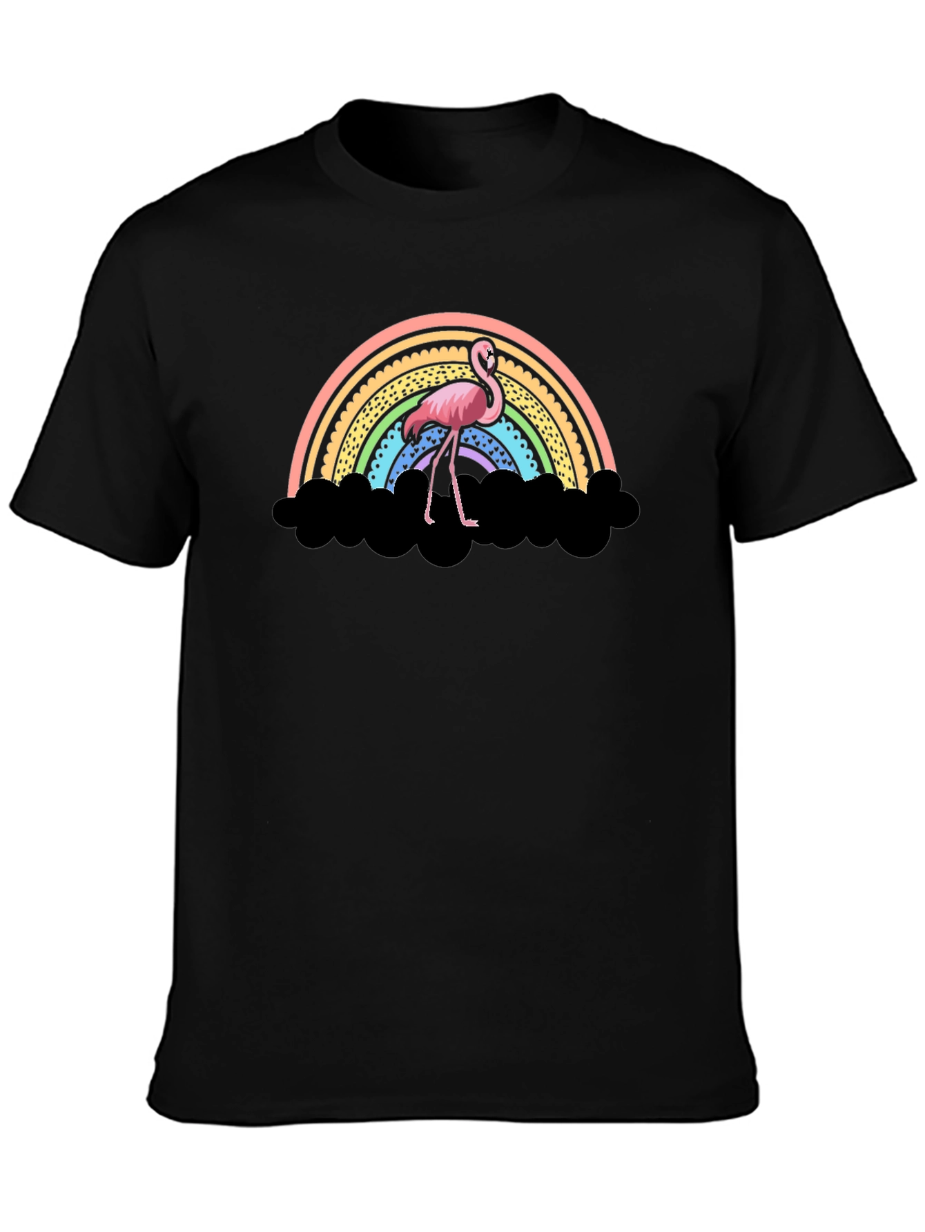 Flamingo Rainbow T-Shirt - Unique Graphic Tee