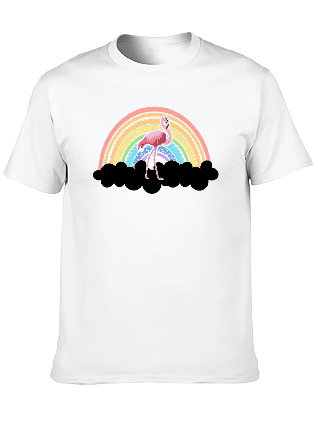 Flamingo Rainbow T-Shirt - Unique Graphic Tee