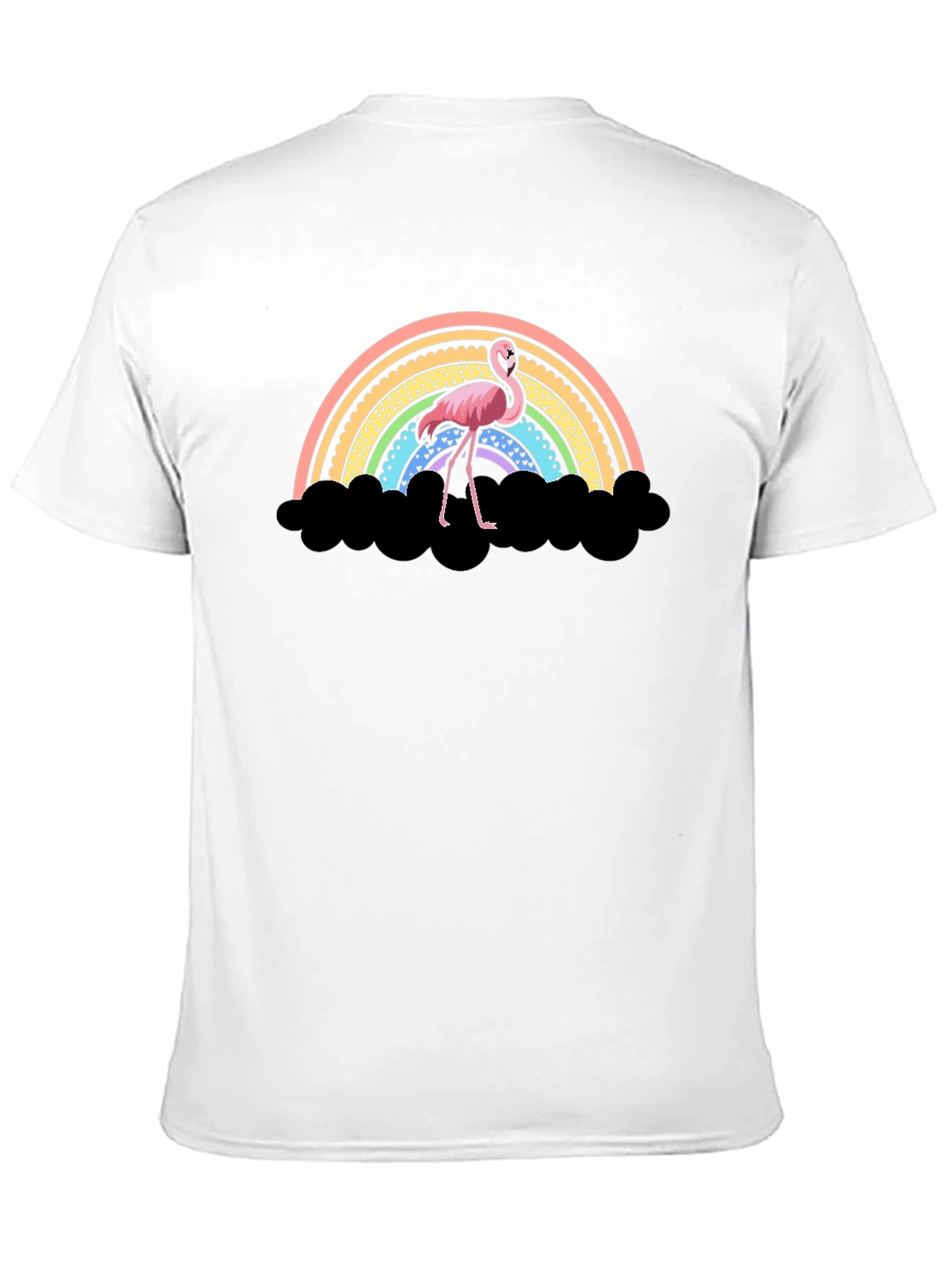 Flamingo Rainbow T-Shirt - Unique Graphic Tee