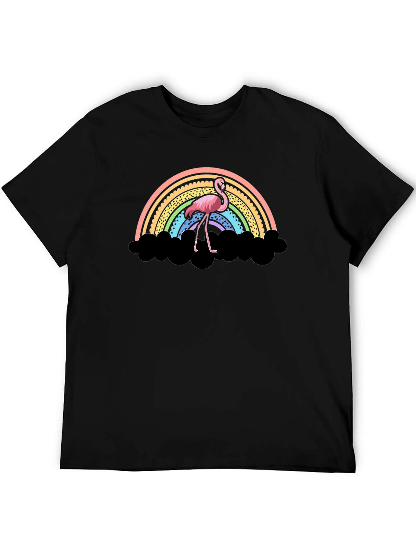 Flamingo Rainbow T-Shirt - Unique Graphic Tee