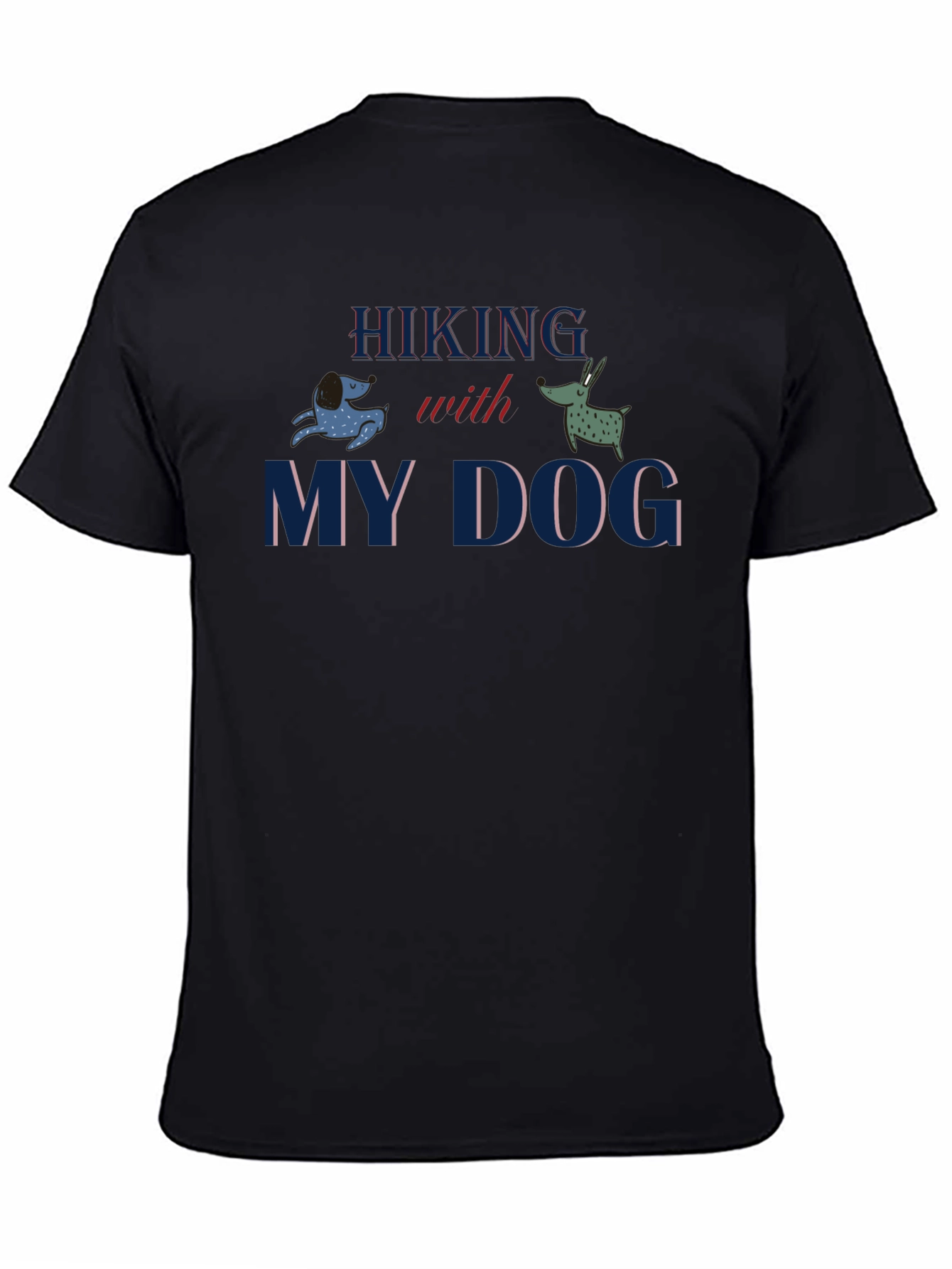 Hiking With My Dog Graphic T-Shirt