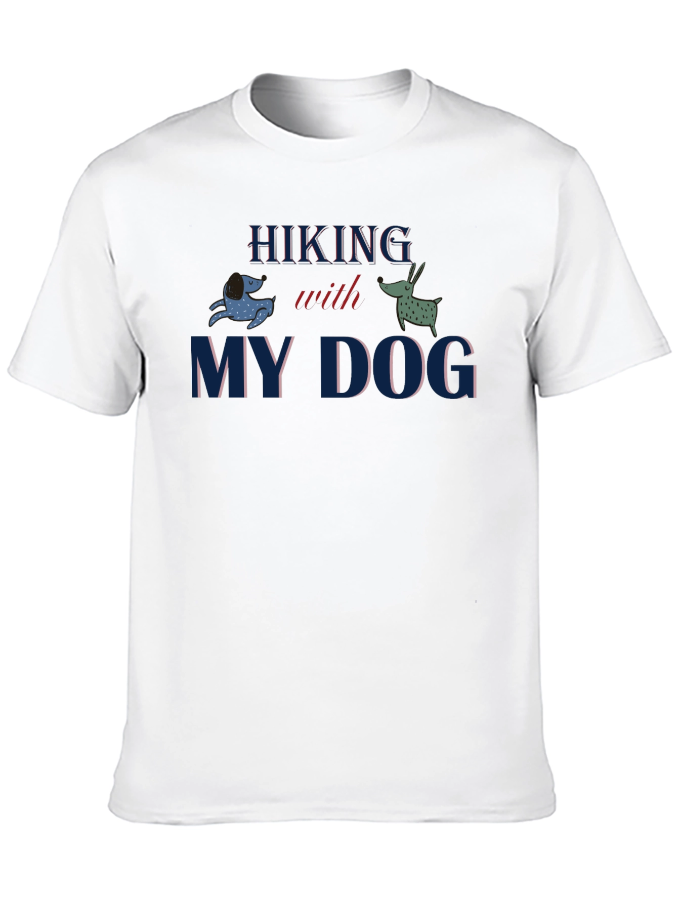 Hiking With My Dog Graphic T-Shirt
