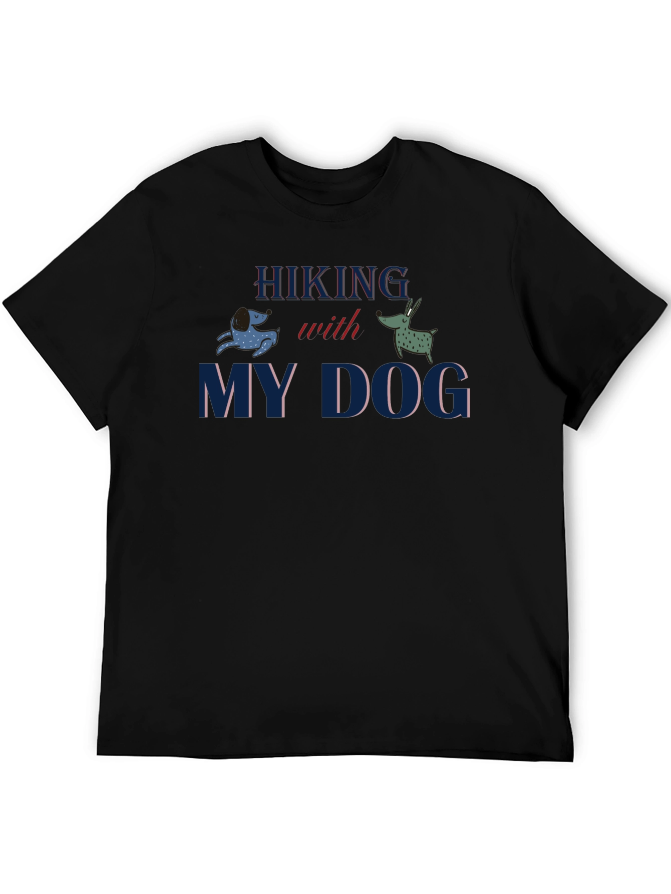 Hiking With My Dog Graphic T-Shirt