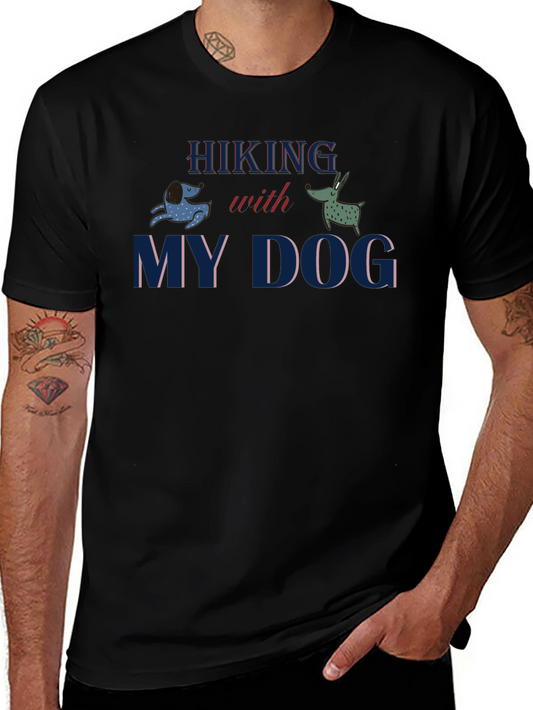 Hiking With My Dog Graphic T-Shirt