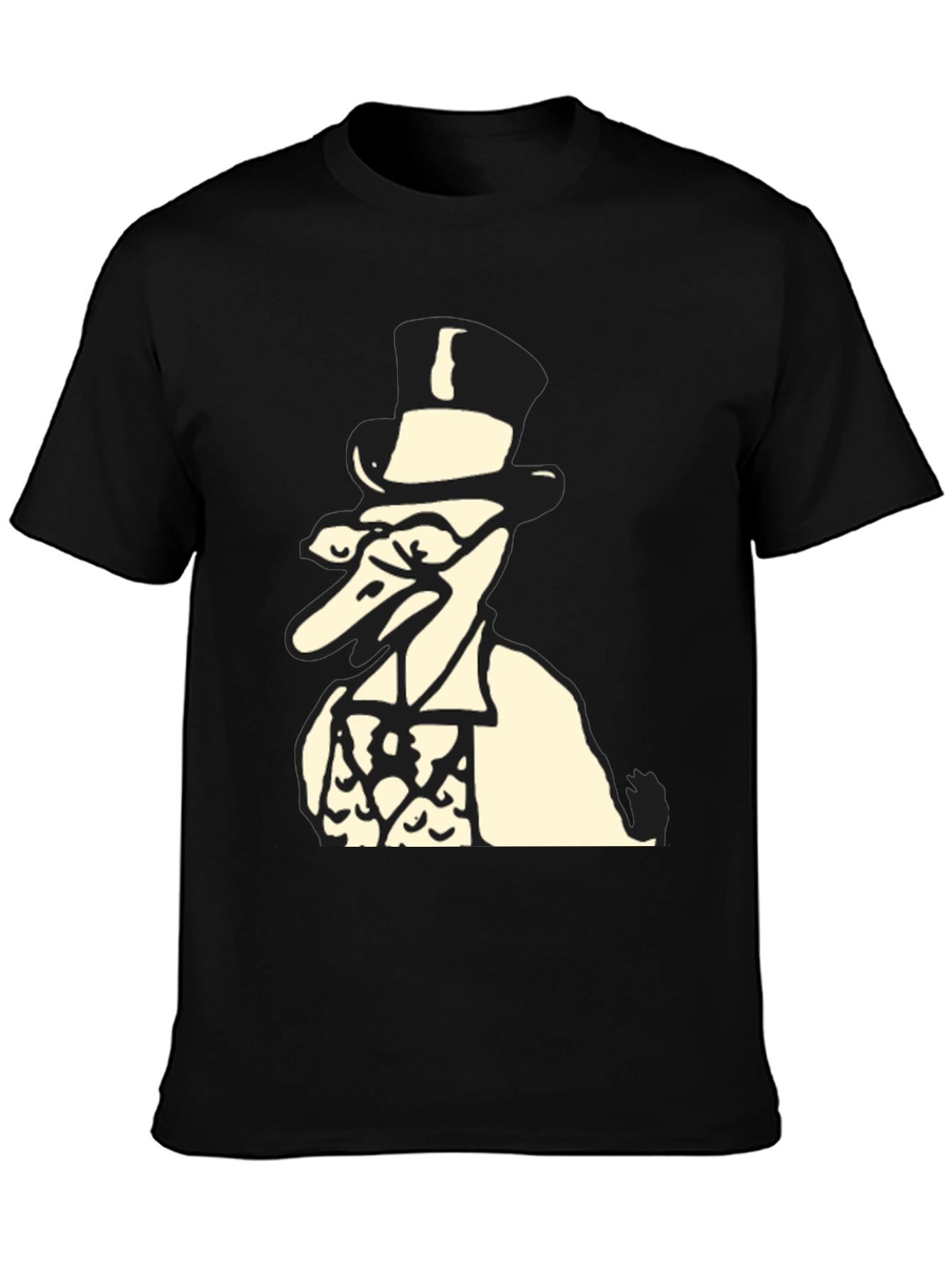 Top Hat Duck Black T-Shirt