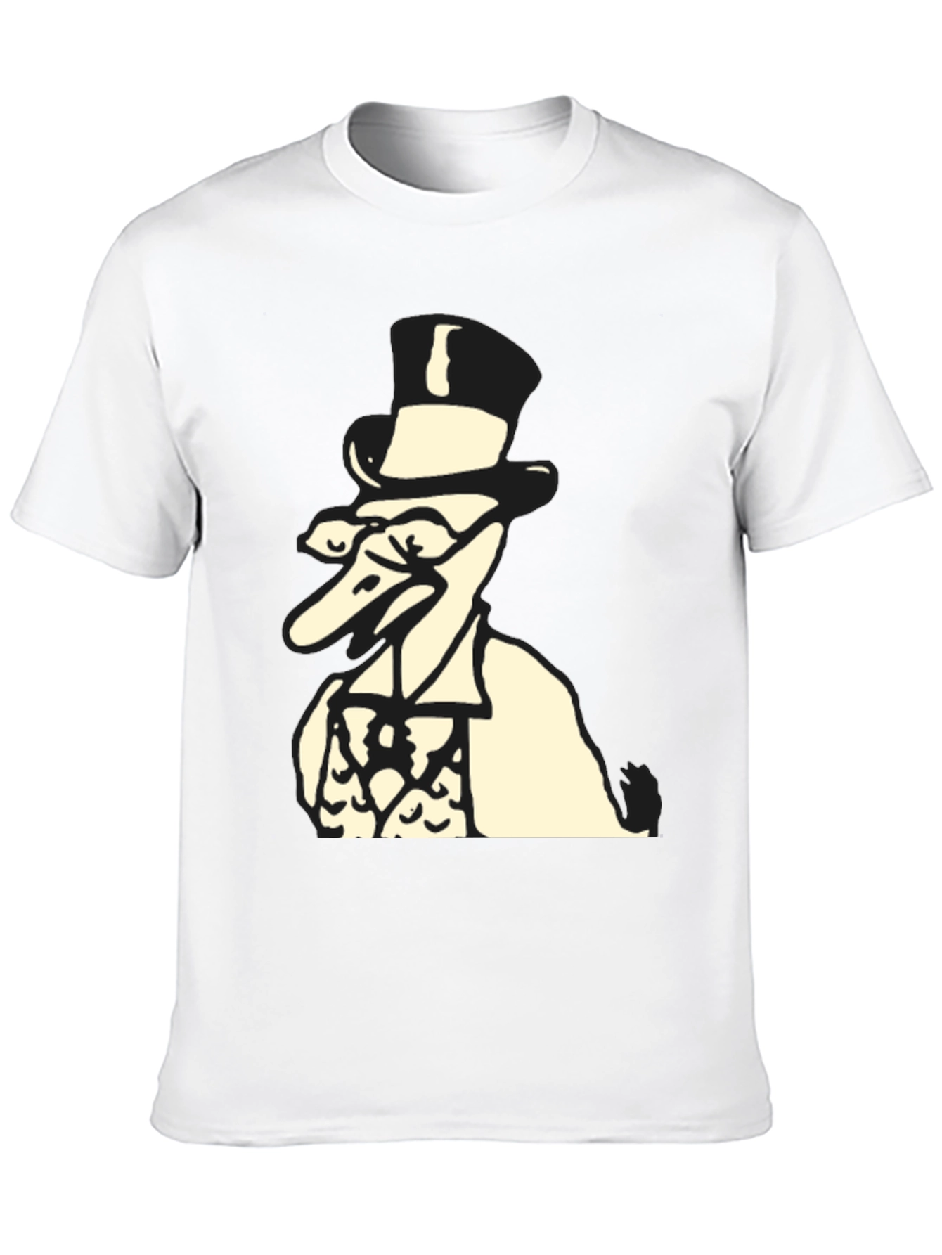 Top Hat Duck Black T-Shirt