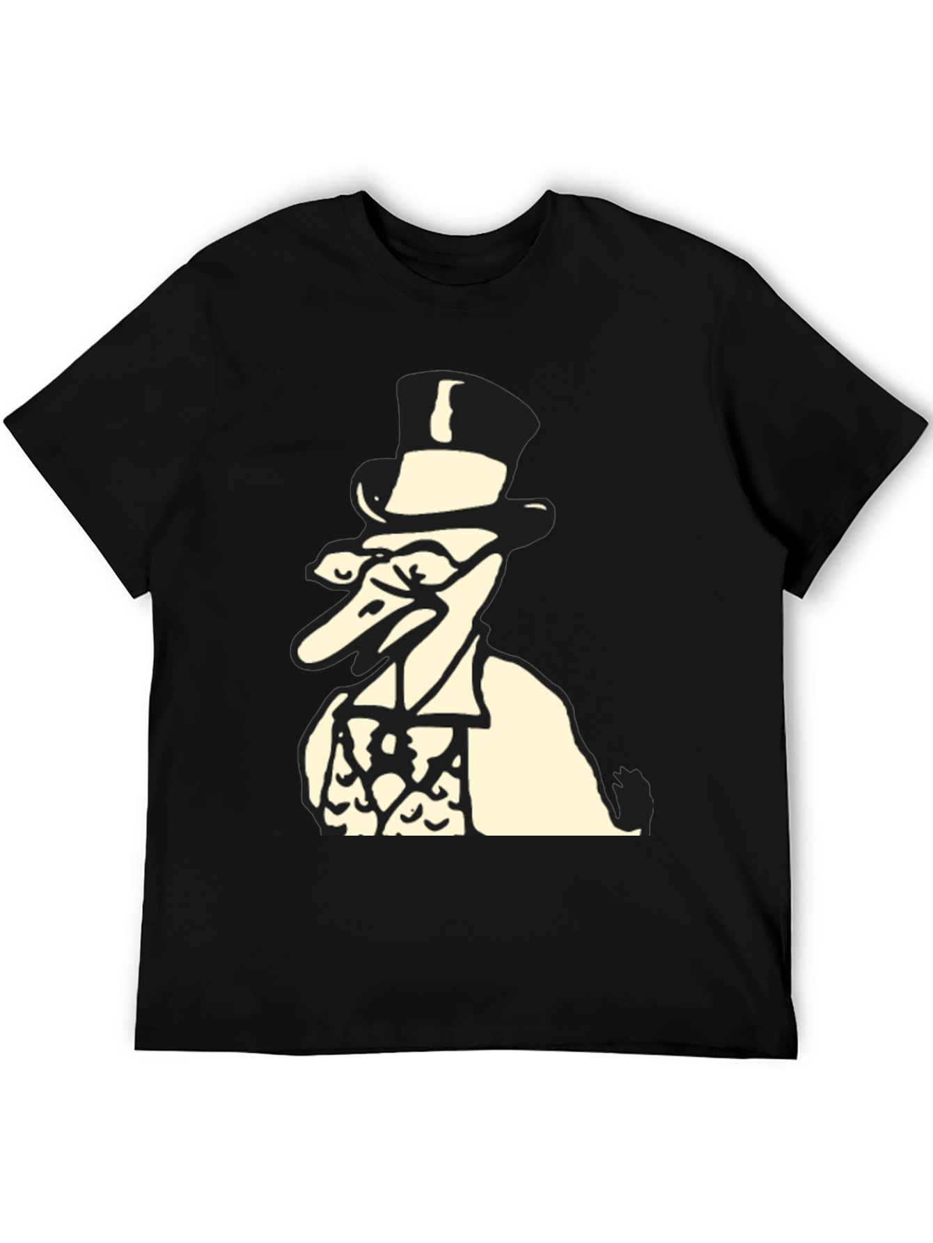 Top Hat Duck Black T-Shirt
