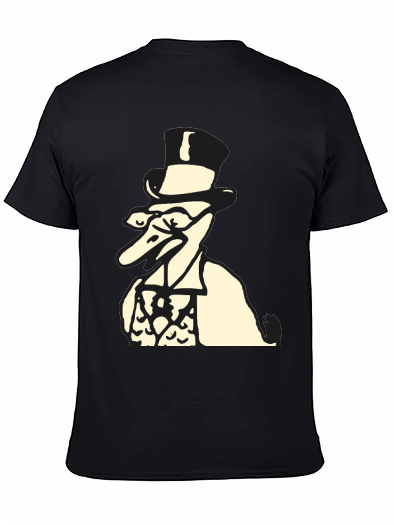 Top Hat Duck Black T-Shirt