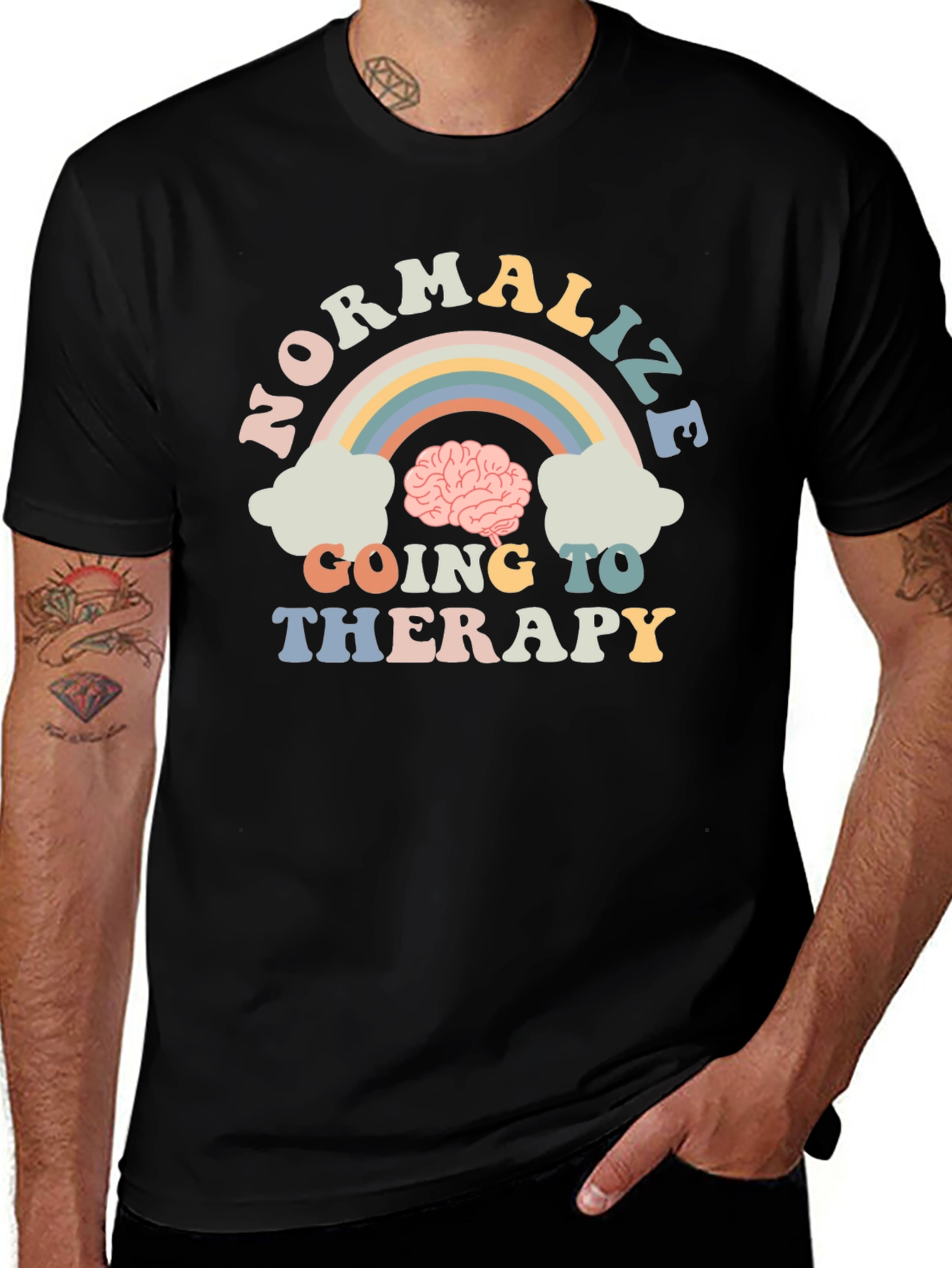 Normalize Going to Therapy Graphic Tee