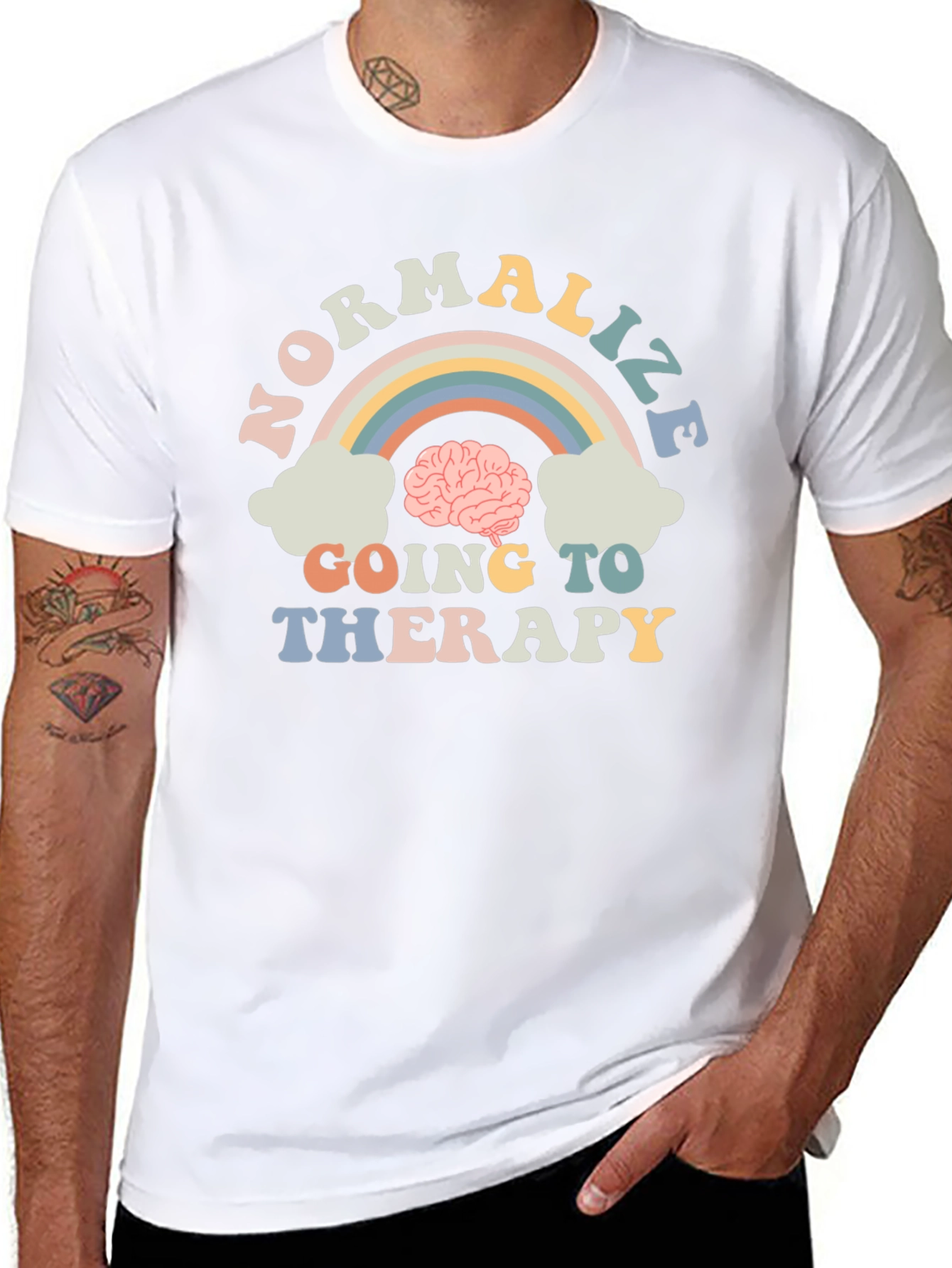 Normalize Going to Therapy Graphic Tee