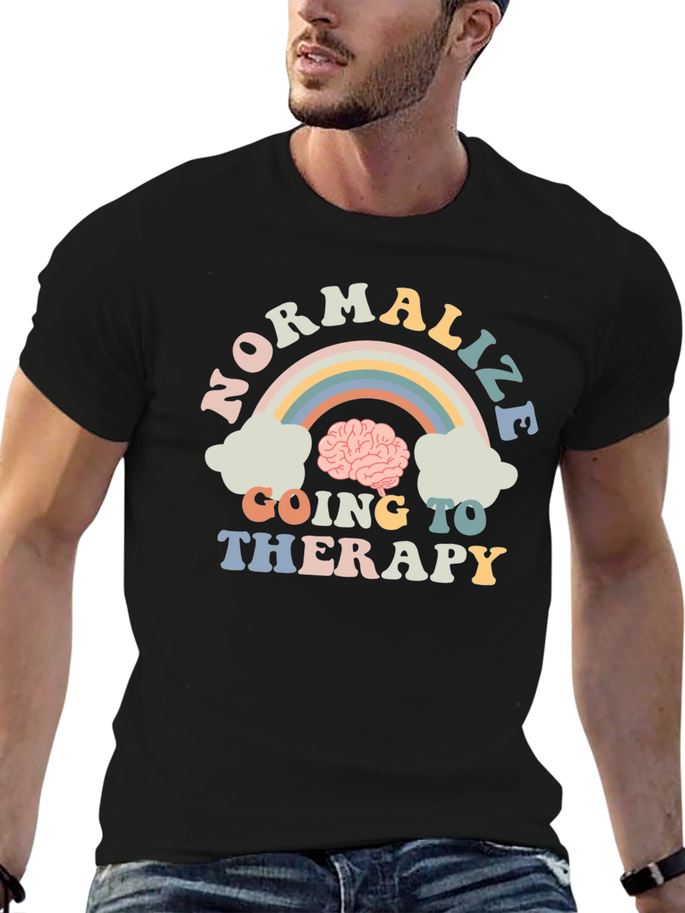 Normalize Going to Therapy Graphic Tee