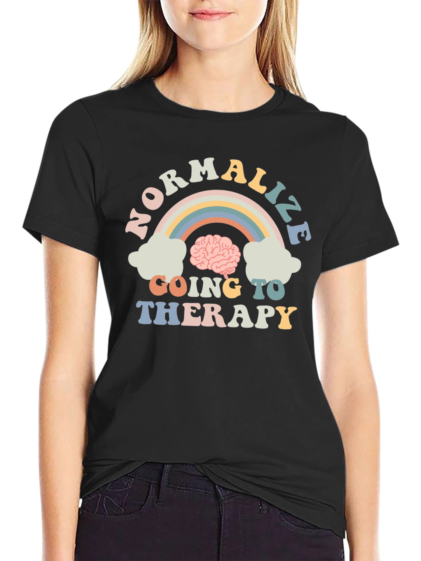 Normalize Going to Therapy Graphic Tee