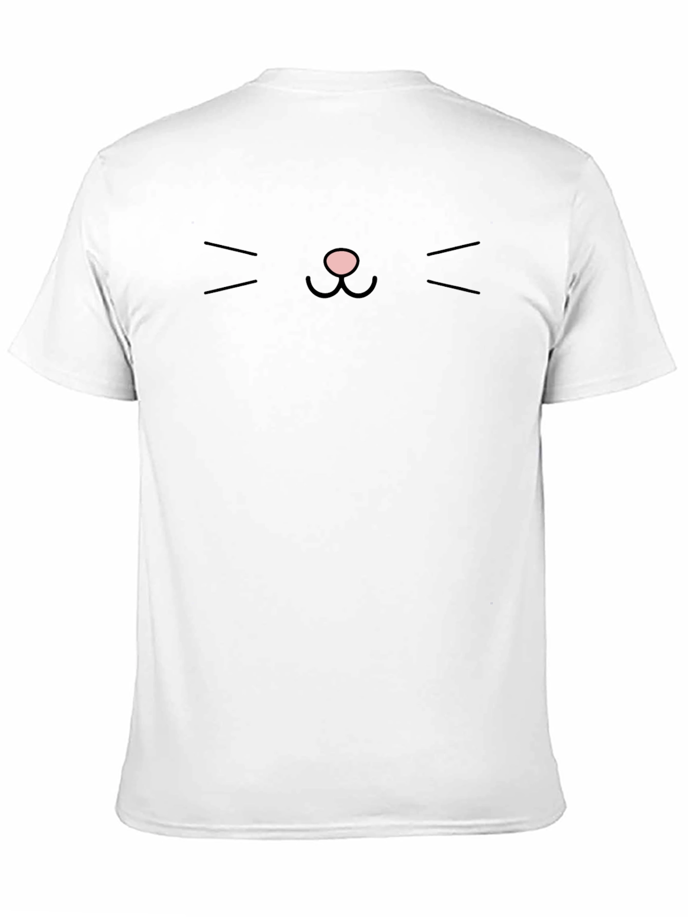 Cute Cat Face Black T-Shirt