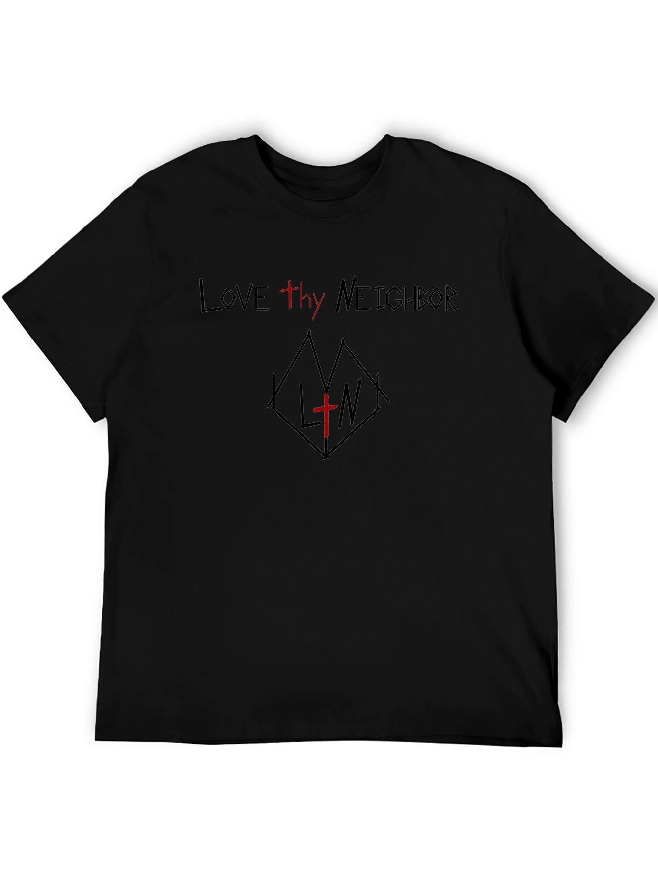 Love Thy Neighbor Black T-Shirt