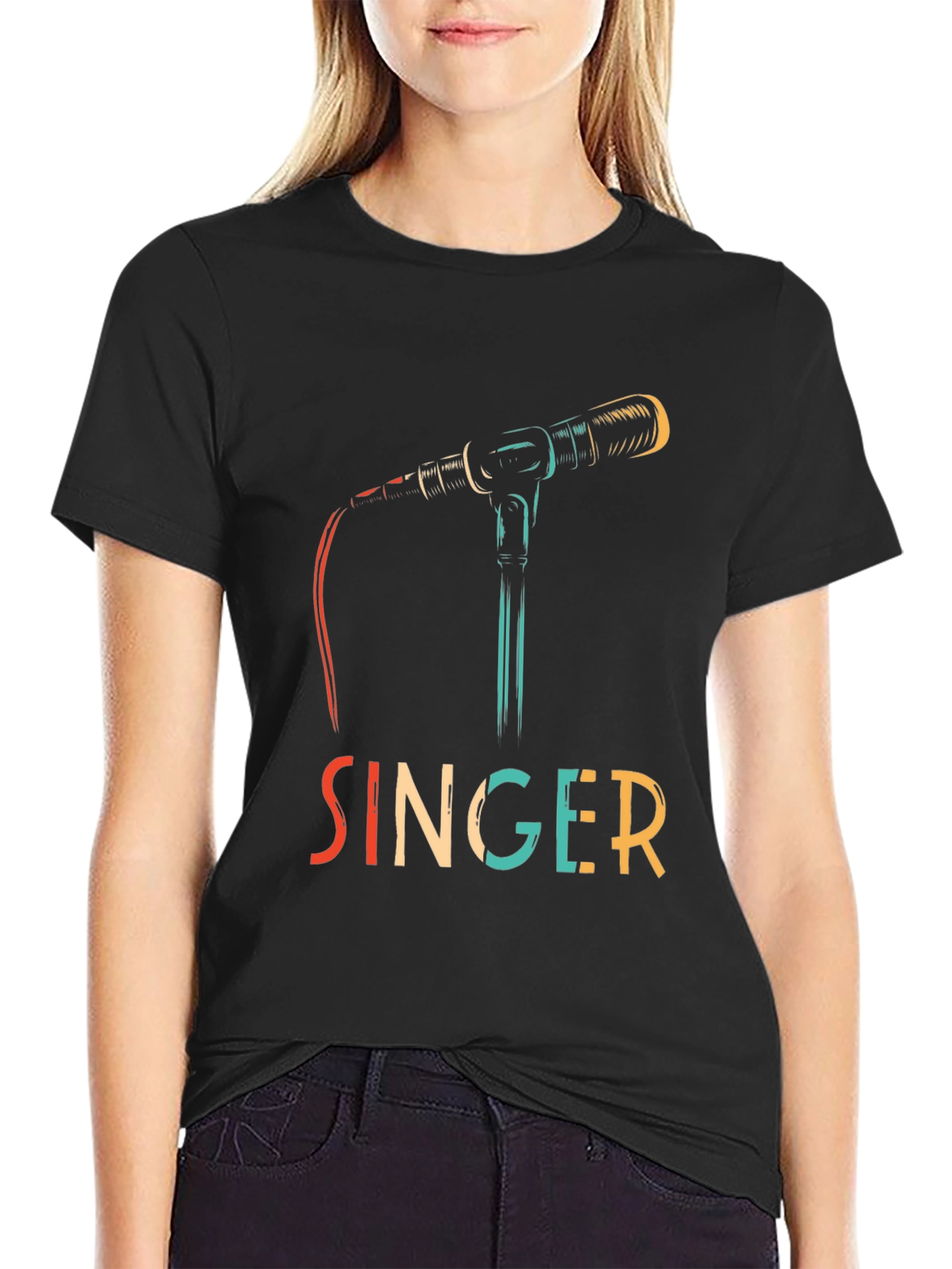 Singer Microphone Graphic Tee