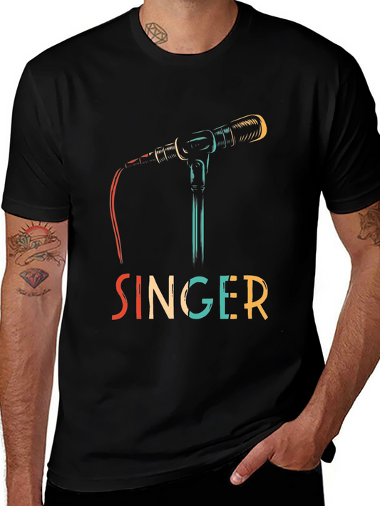 Singer Microphone Graphic Tee