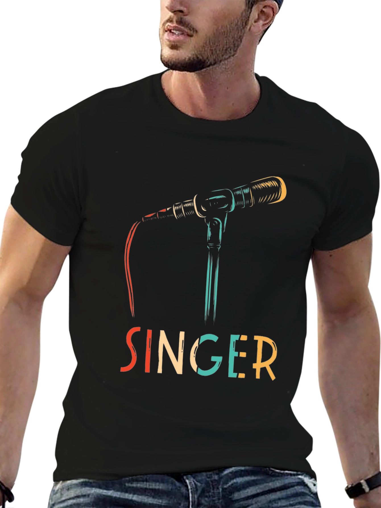 Singer Microphone Graphic Tee