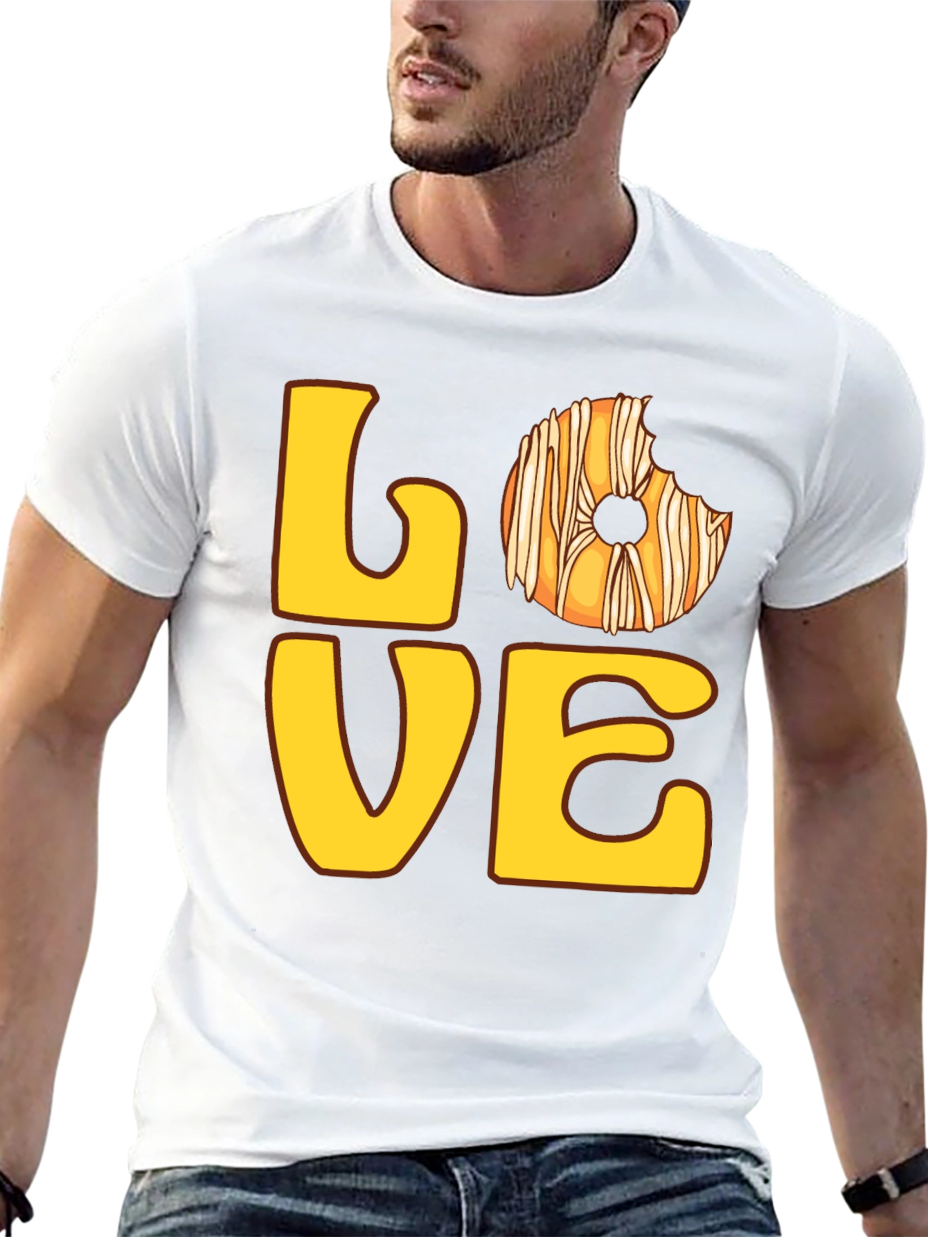 Love Donut T-Shirt - Casual Graphic Tee