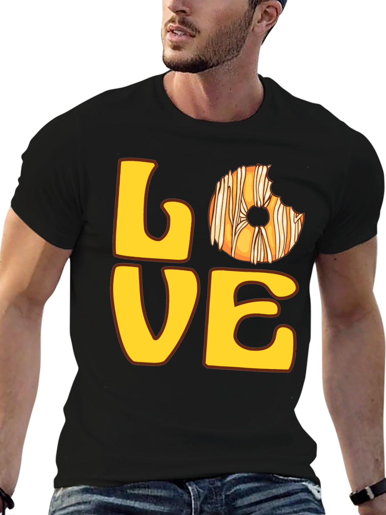 Love Donut T-Shirt - Casual Graphic Tee
