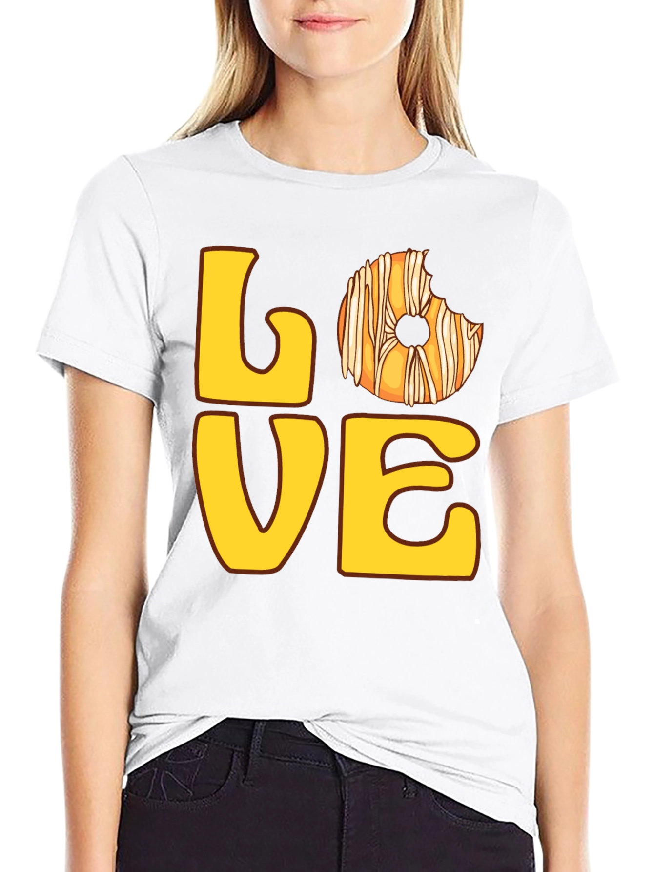Love Donut T-Shirt - Casual Graphic Tee