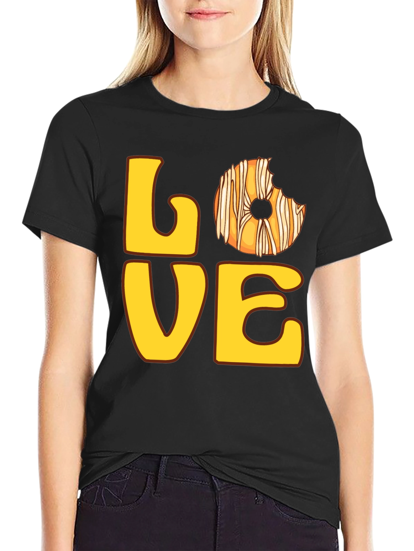 Love Donut T-Shirt - Casual Graphic Tee