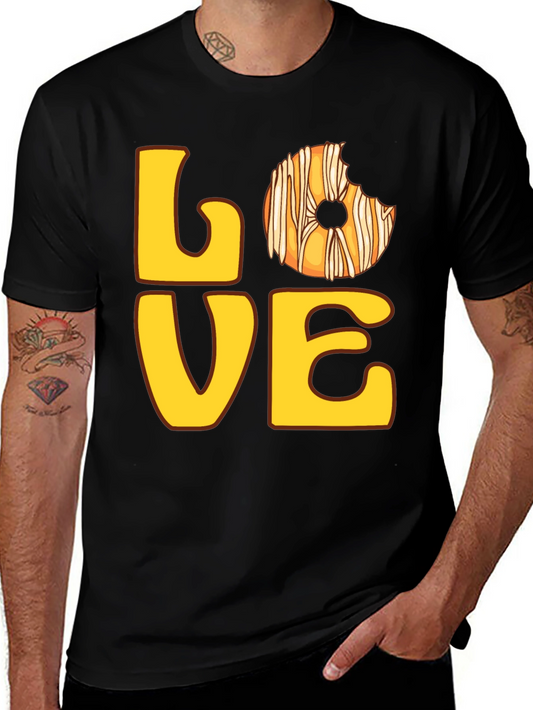 Love Donut T-Shirt - Casual Graphic Tee