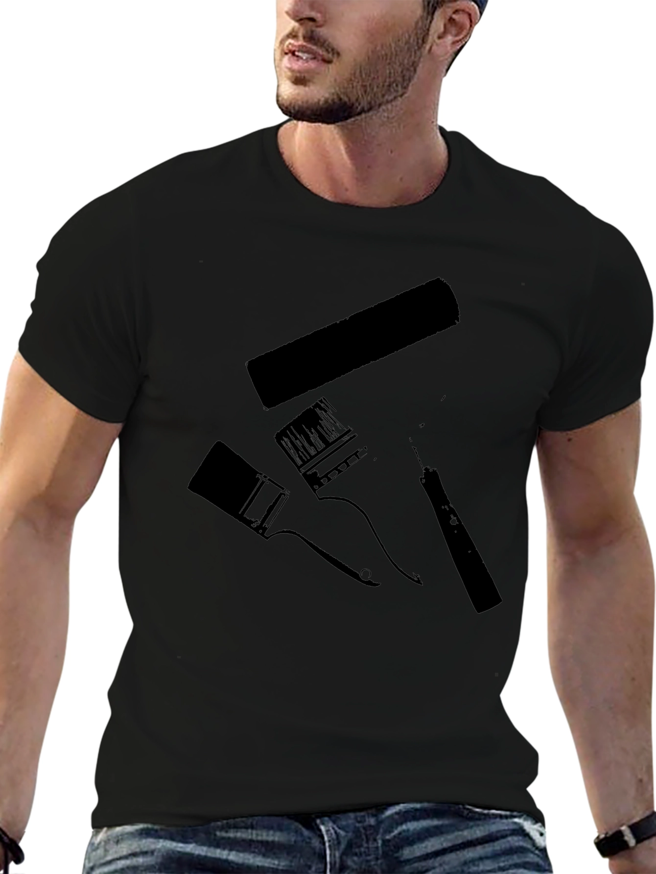 Painters Tool Tee - Black Graphic T-Shirt