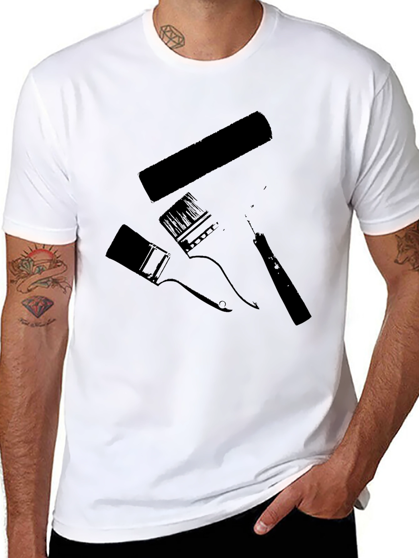 Painters Tool Tee - Black Graphic T-Shirt