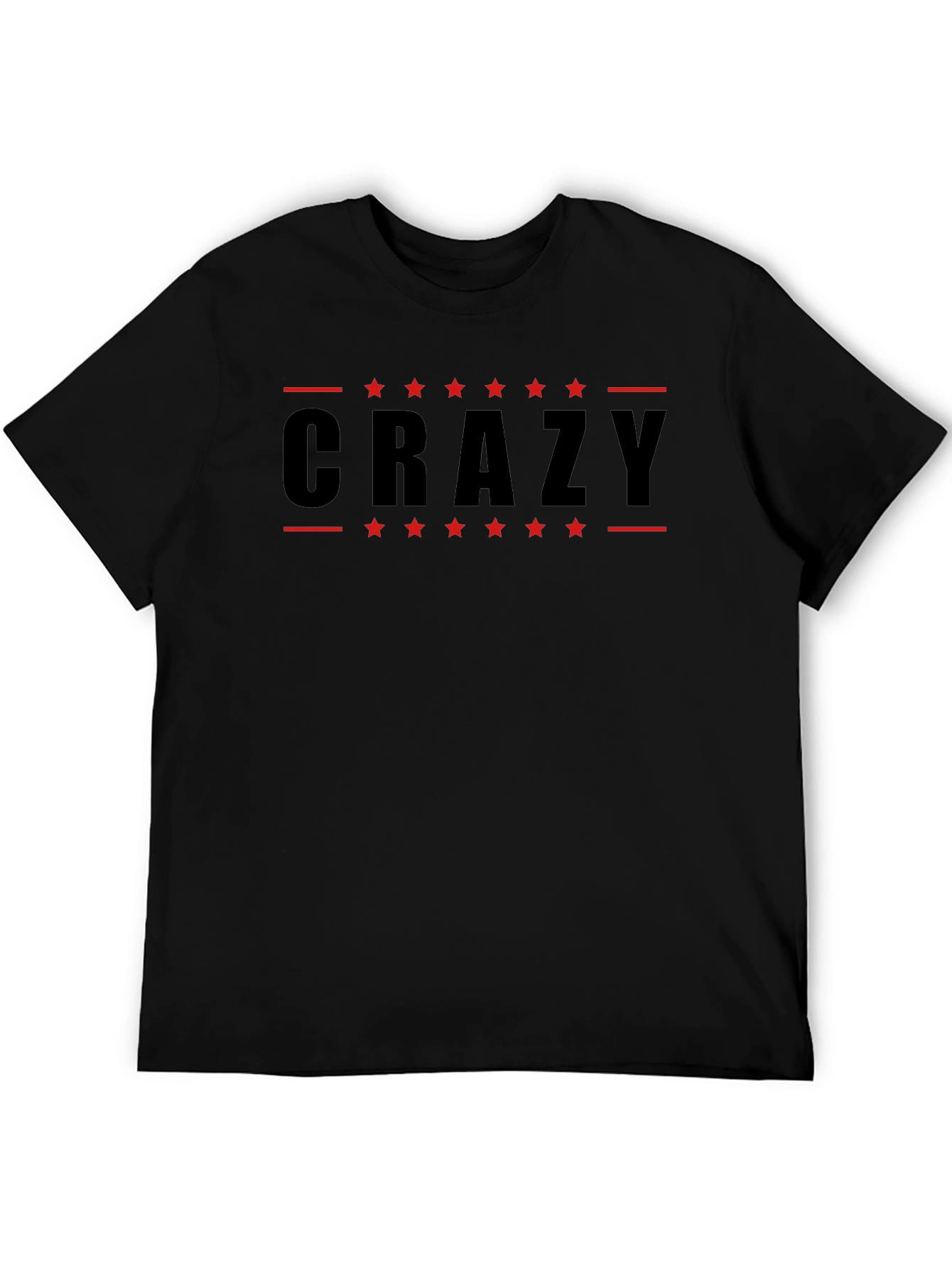 Crazy Graphic Black T-Shirt