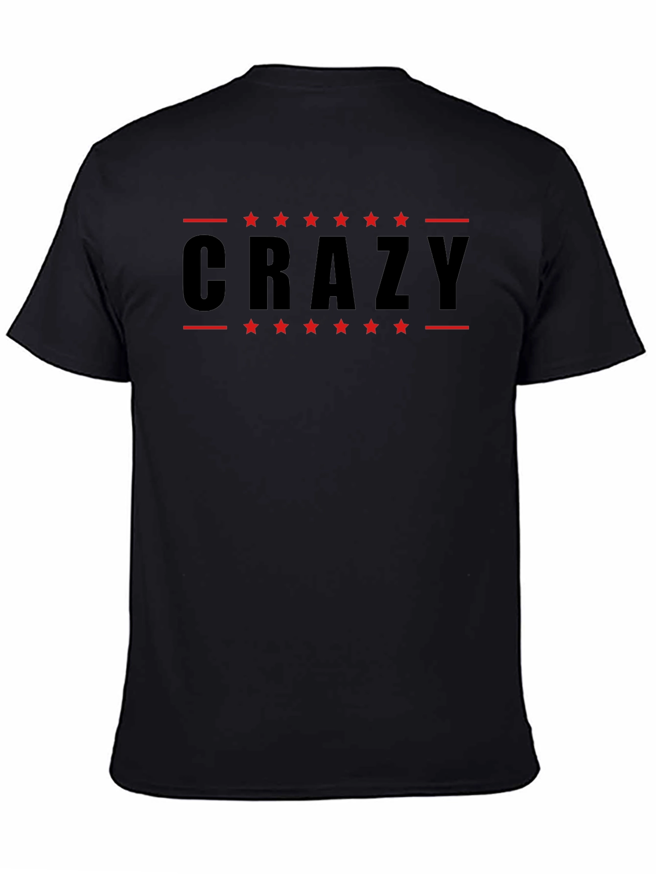 Crazy Graphic Black T-Shirt