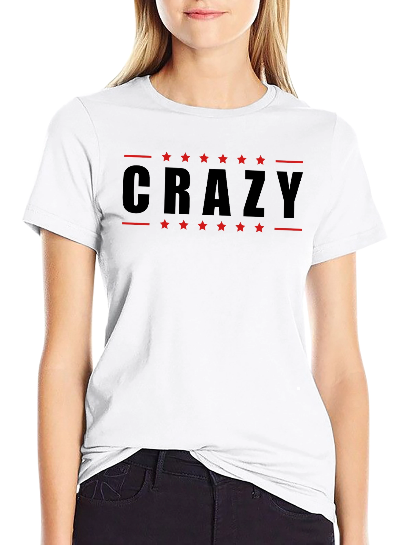 Crazy Graphic Black T-Shirt