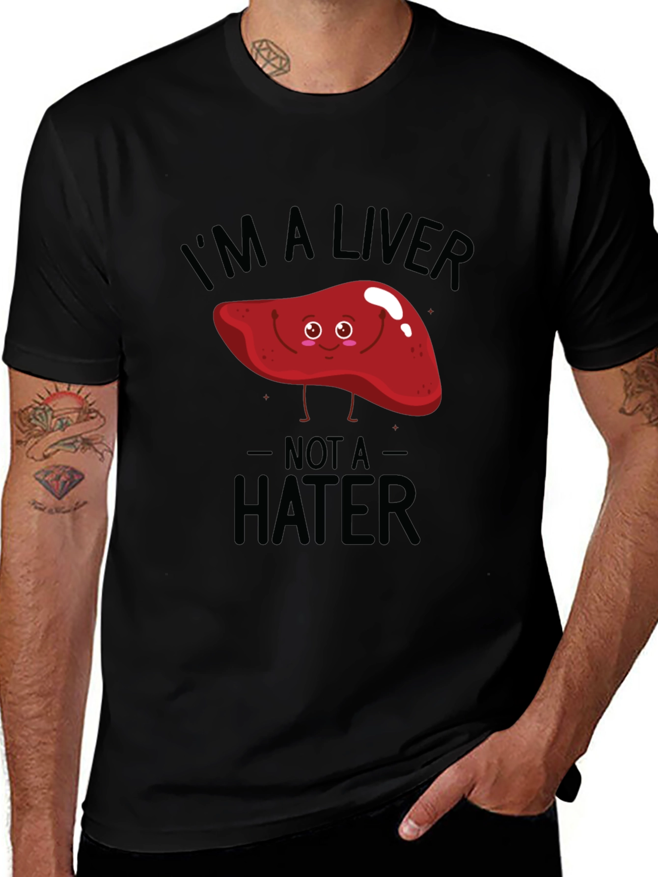 Im A Liver Not A Hater Black T-Shirt