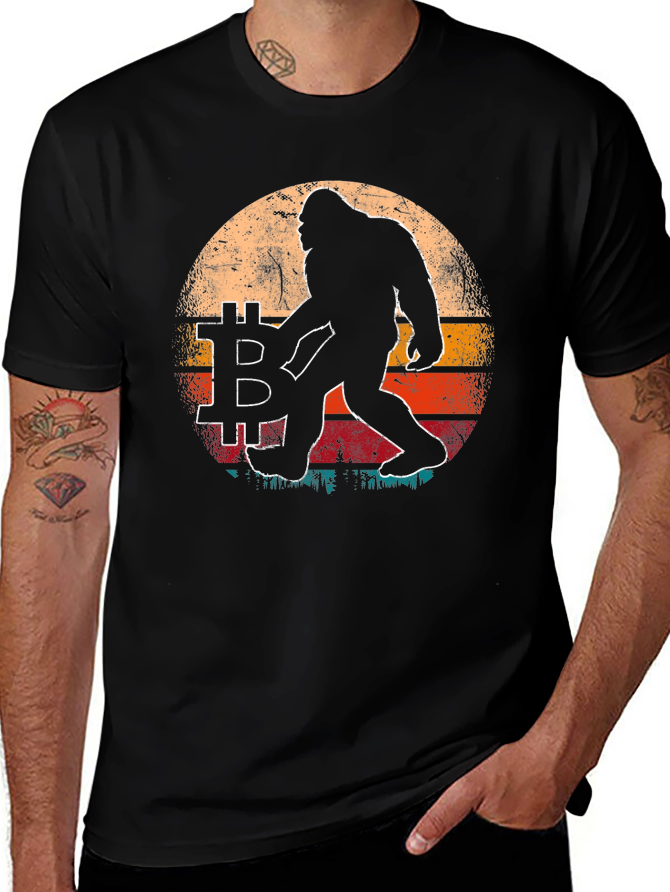Bitcoin Crypto Bigfoot T-Shirt