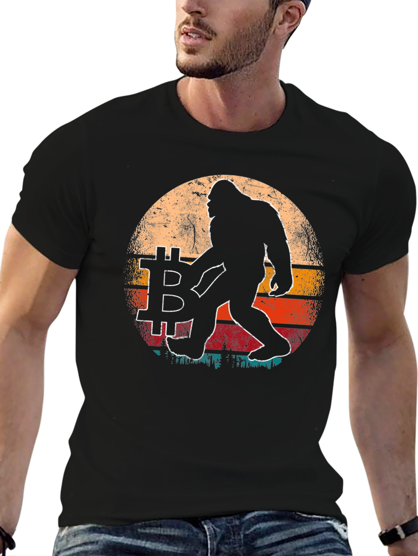 Bitcoin Crypto Bigfoot T-Shirt