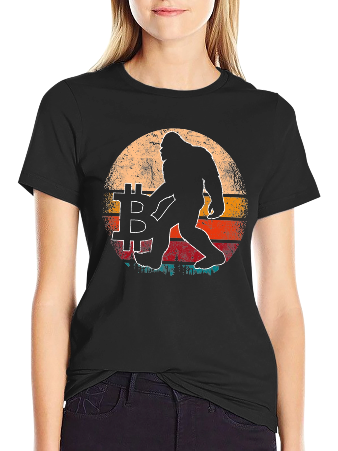 Bitcoin Crypto Bigfoot T-Shirt