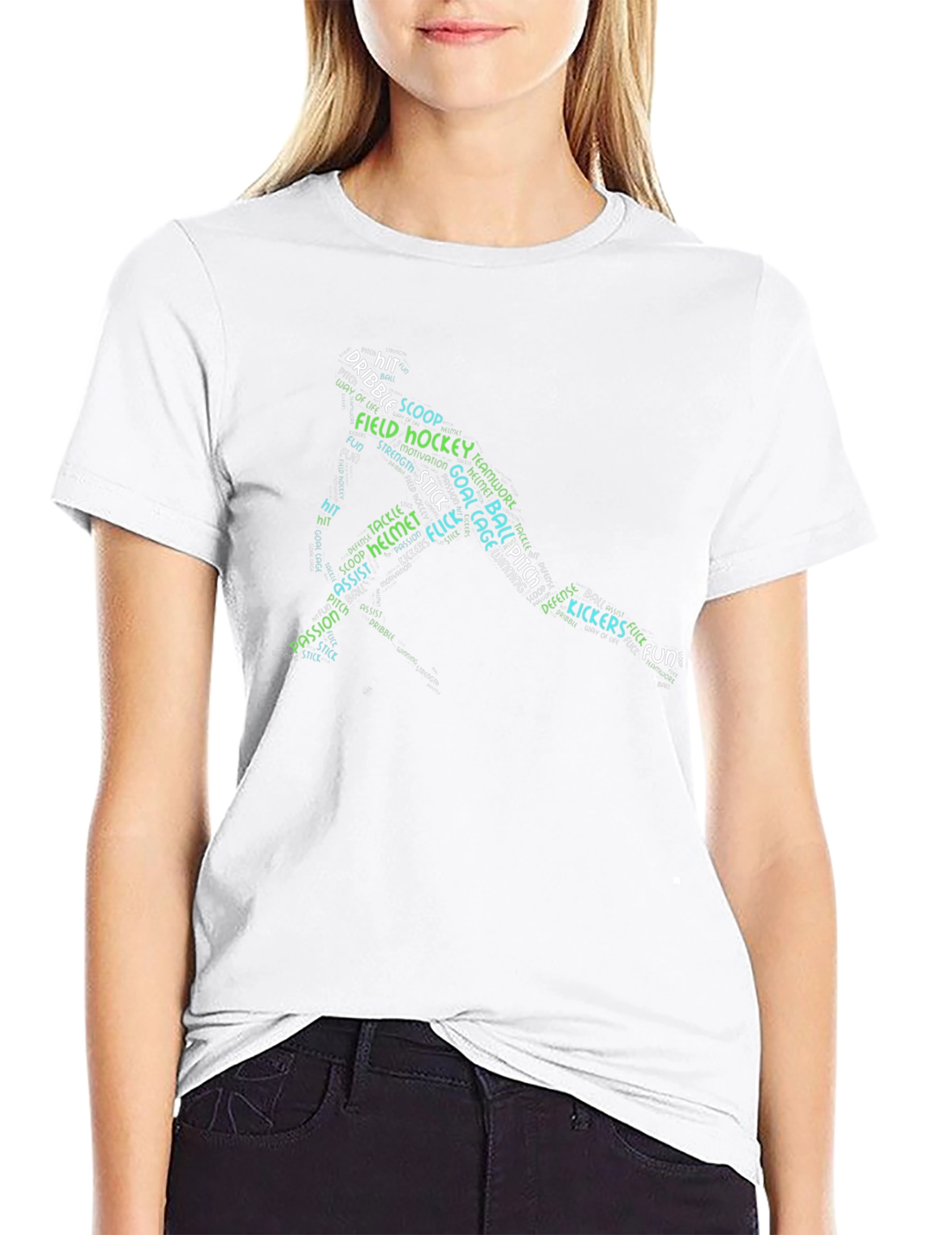 Field Hockey Word Art T-Shirt