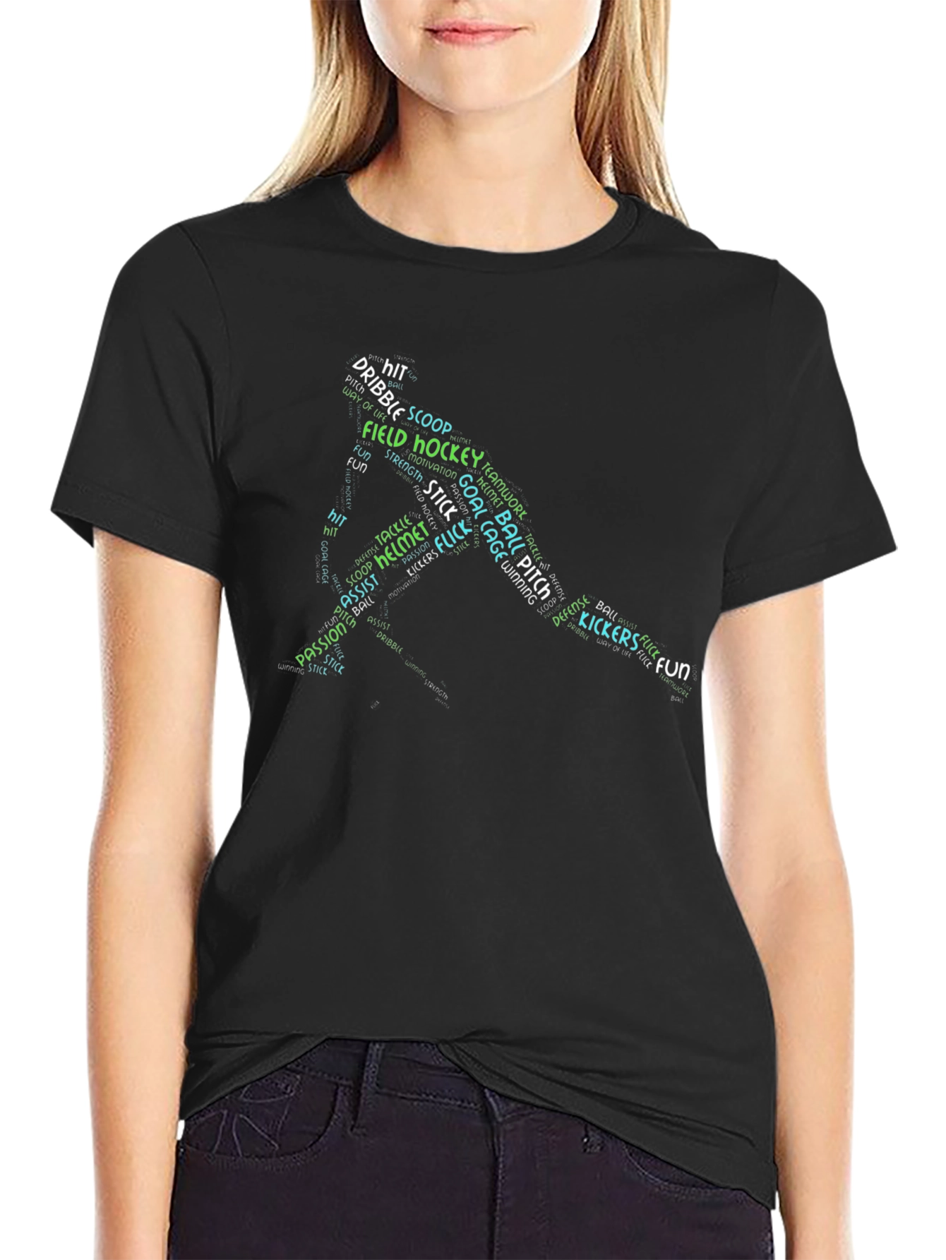 Field Hockey Word Art T-Shirt