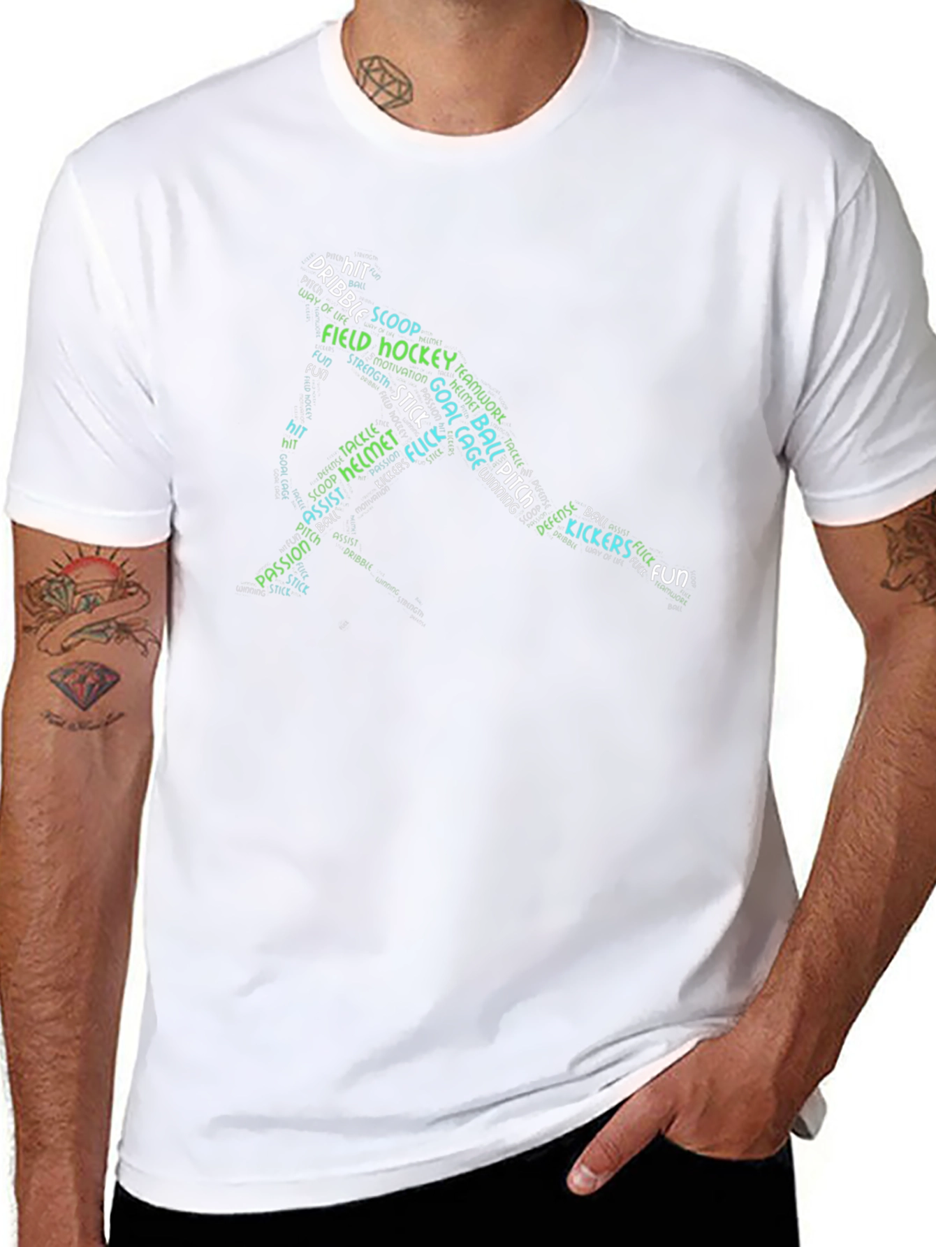Field Hockey Word Art T-Shirt