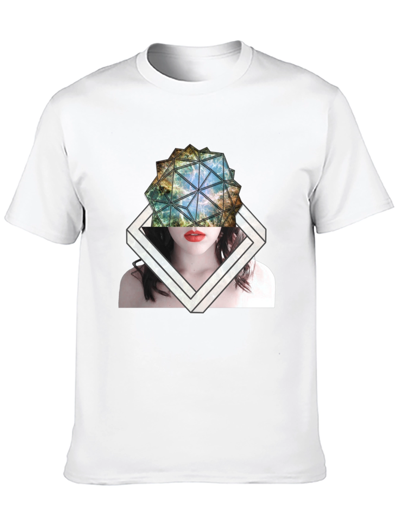 Abstract Geometric Graphic T-Shirt