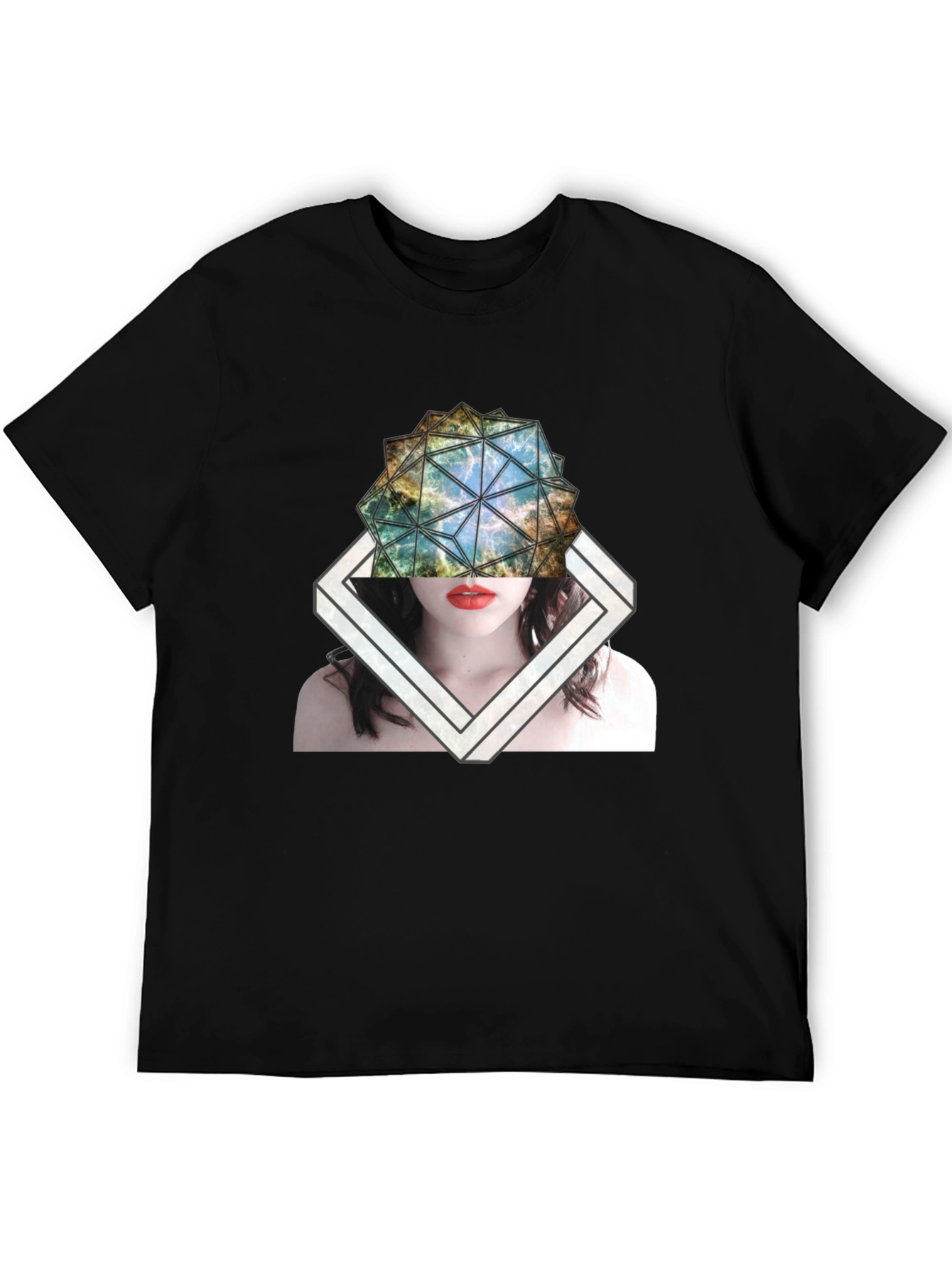 Abstract Geometric Graphic T-Shirt